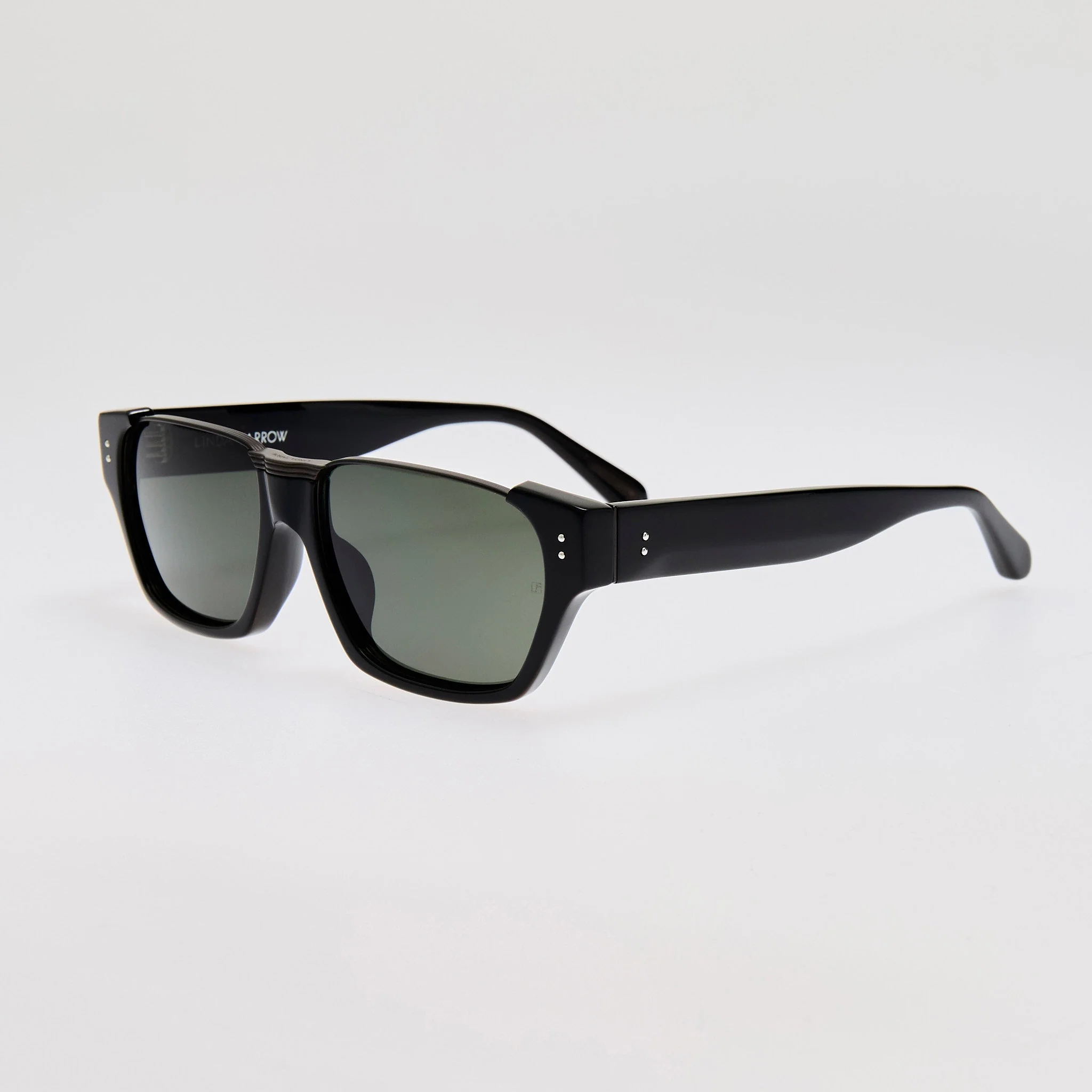 Marcel Sunglasses in Black Matt Nickel - Image 2