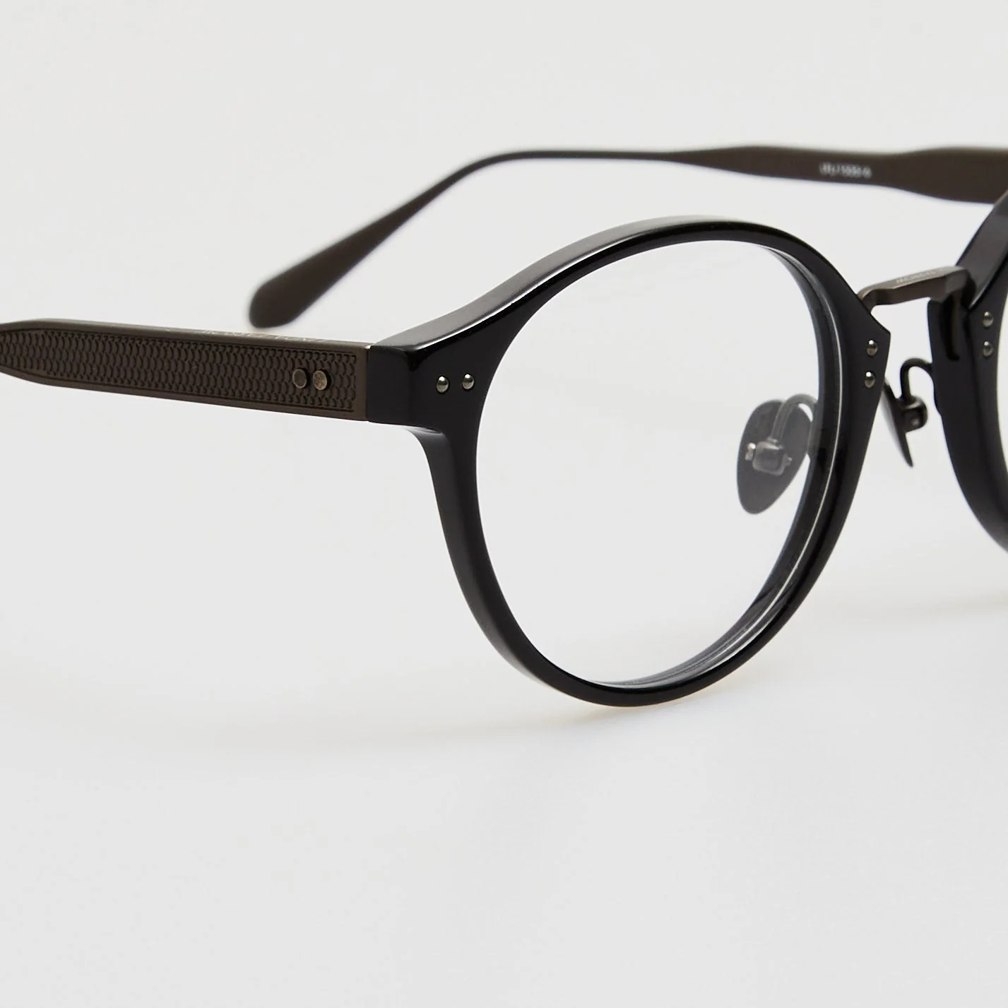 Marco Oval Optical Frame in Black Matt Nickel - Image 4