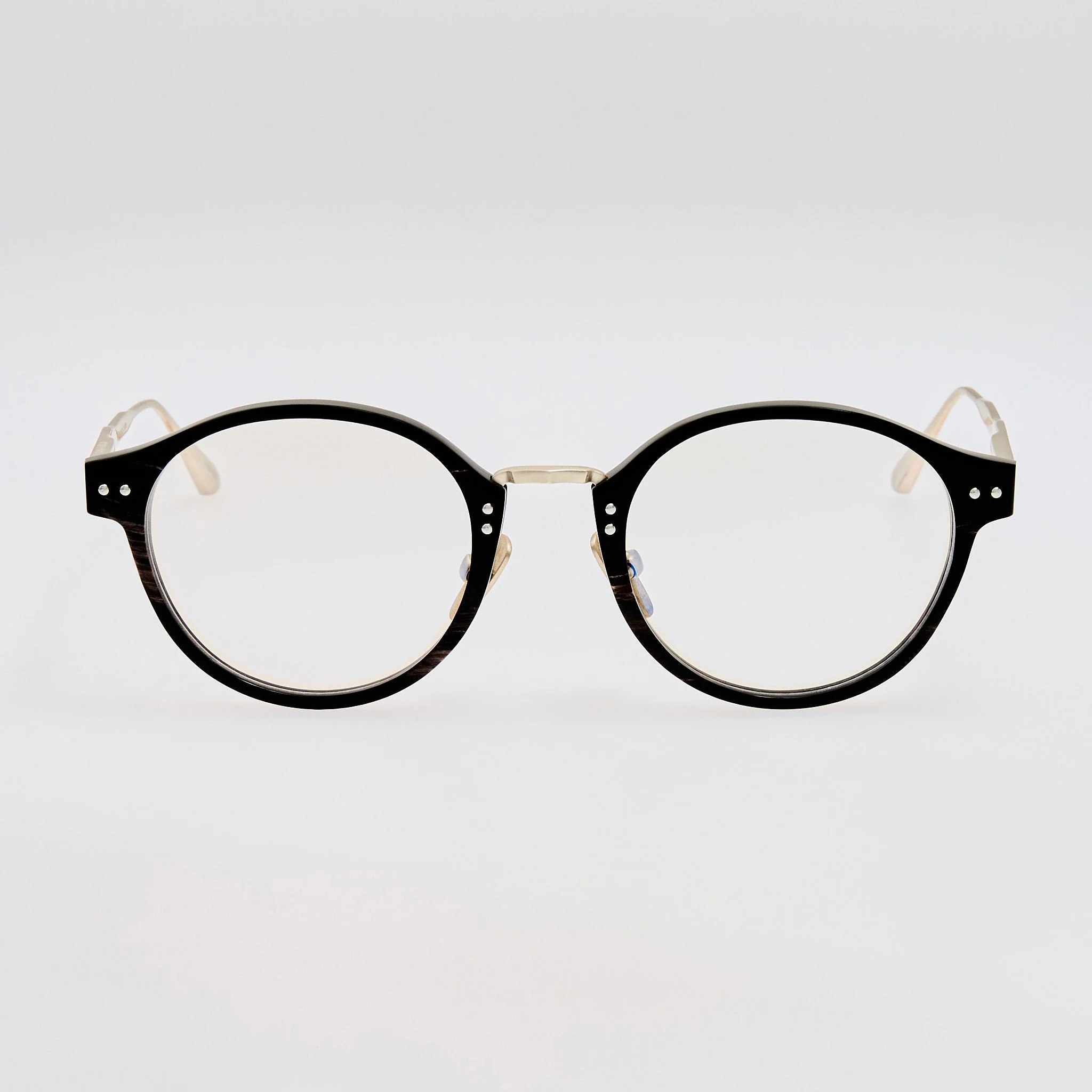 Marco Oval Optical Frame in Buffalo Horn and 925 Sterling Silver