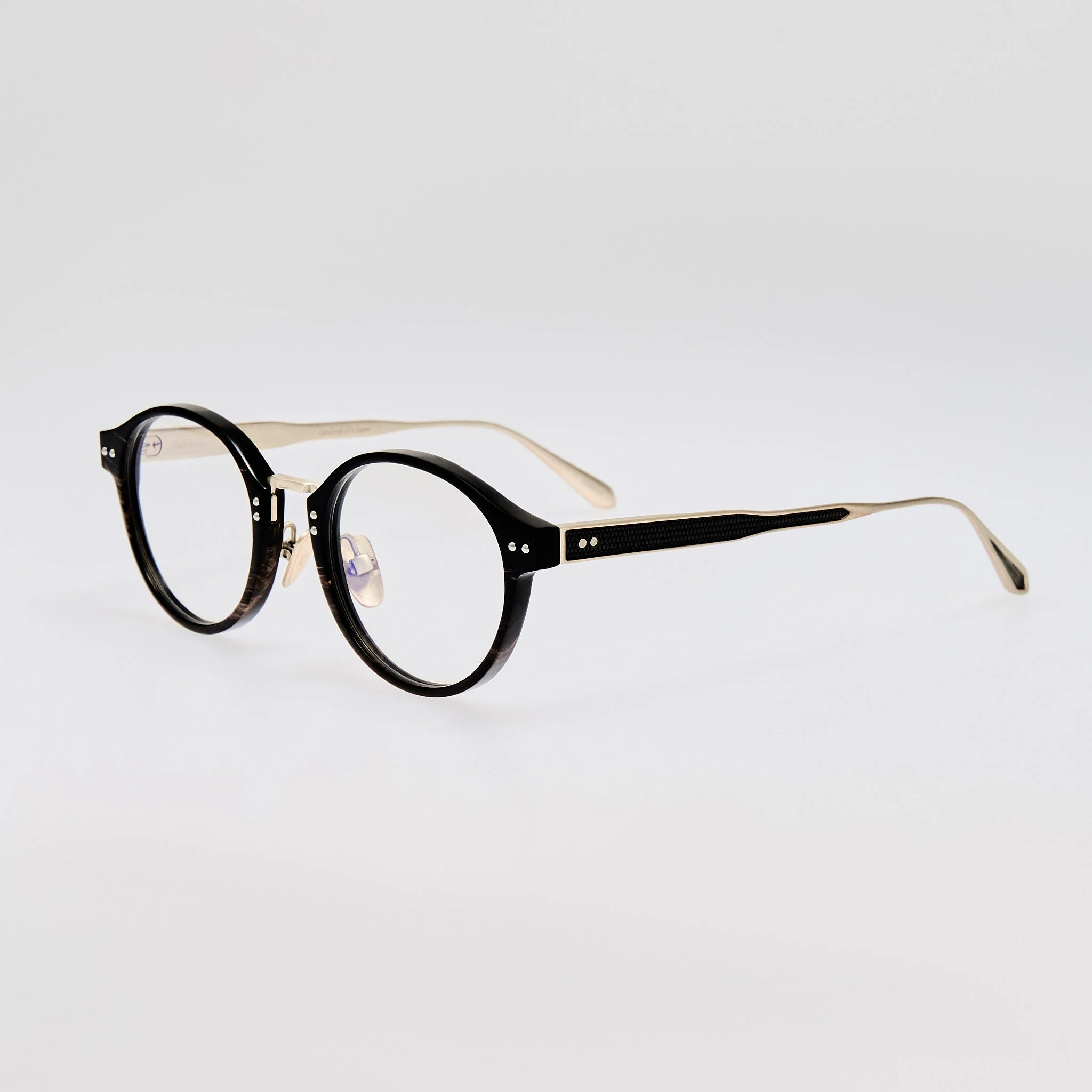 Marco Oval Optical Frame in Buffalo Horn and 925 Sterling Silver - Image 2