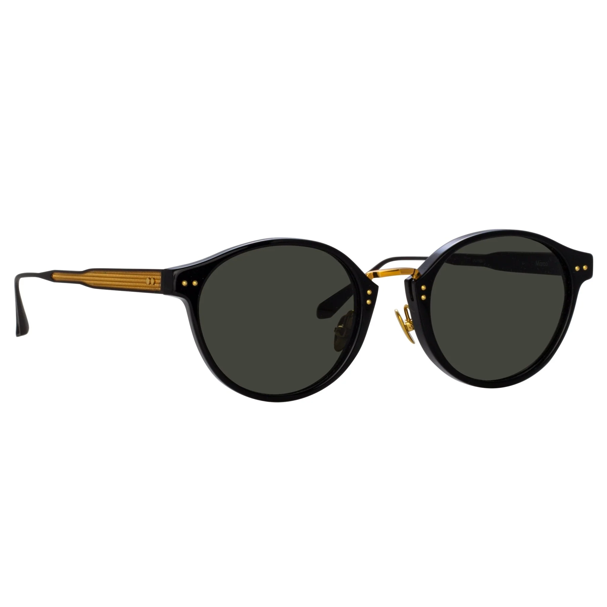 Marco Oval Sunglasses in Black - Image 2