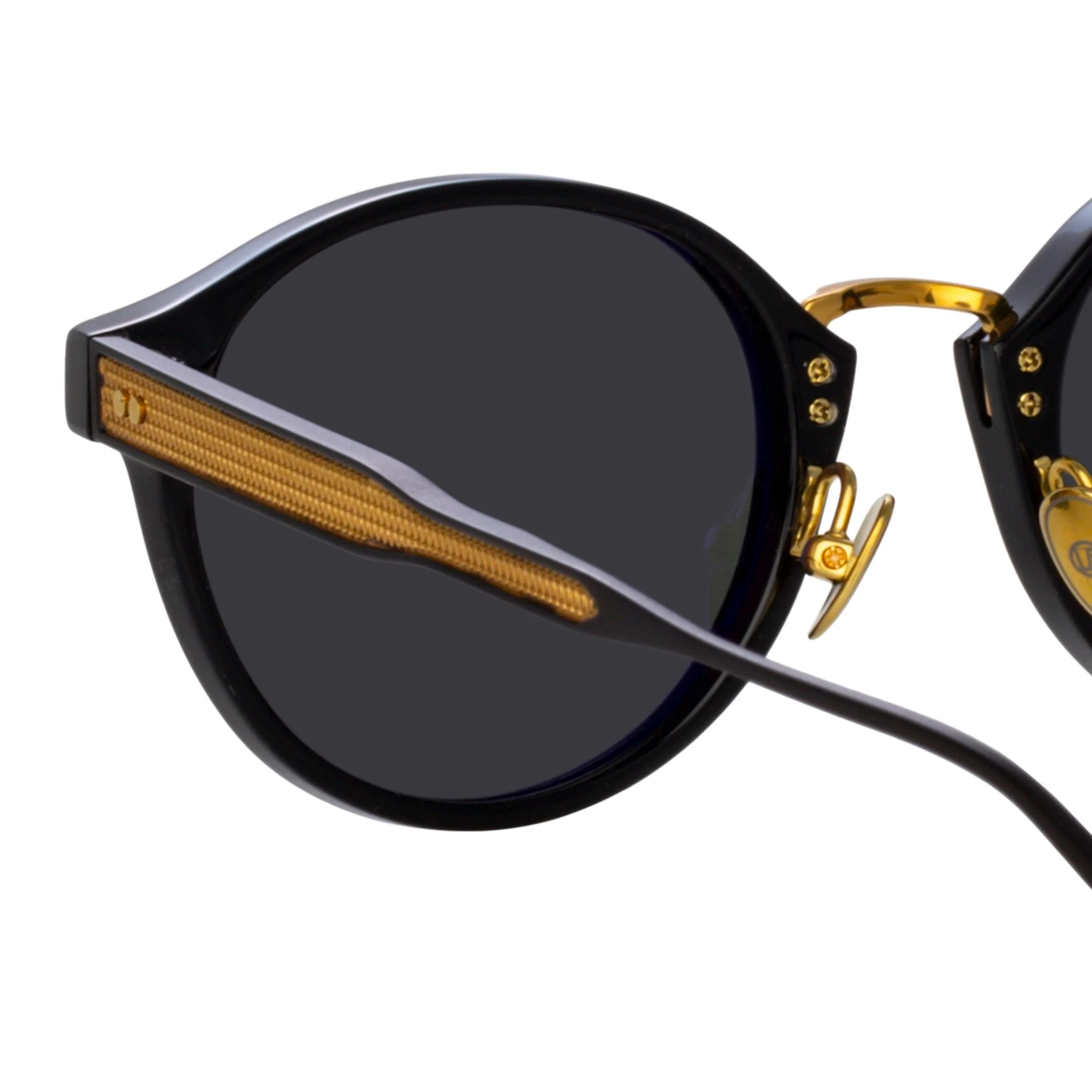 Marco Oval Sunglasses in Black - Image 5