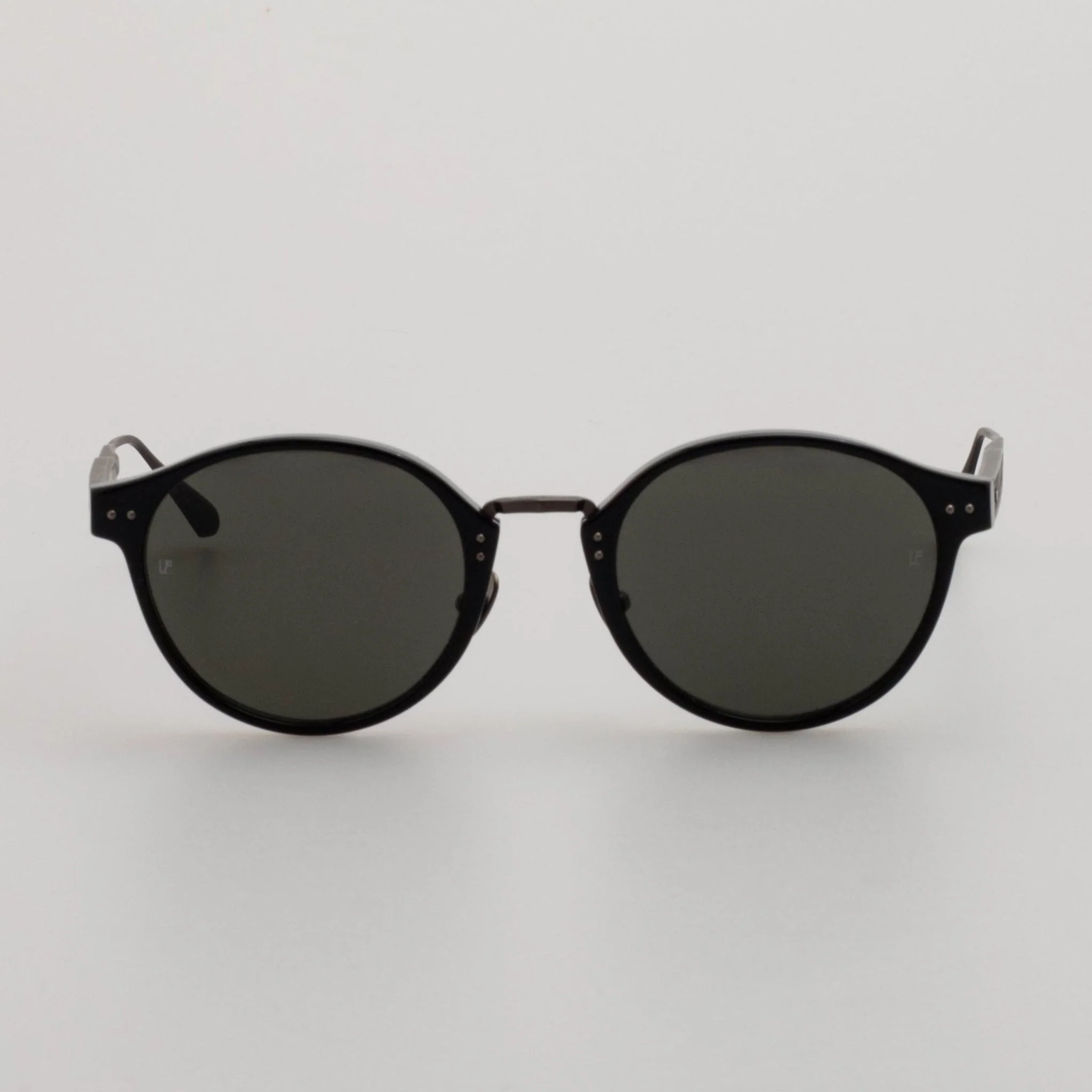 Marco Oval Sunglasses in Black Matt Nickel