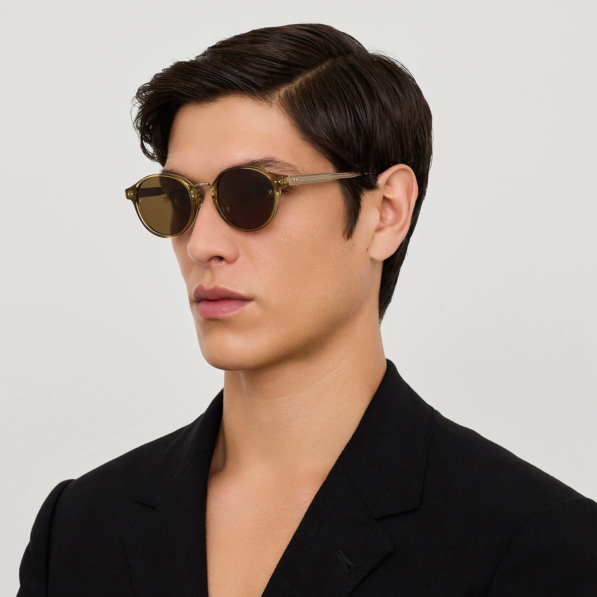 Marco Sunglasses in Khaki and Gold - Image 4