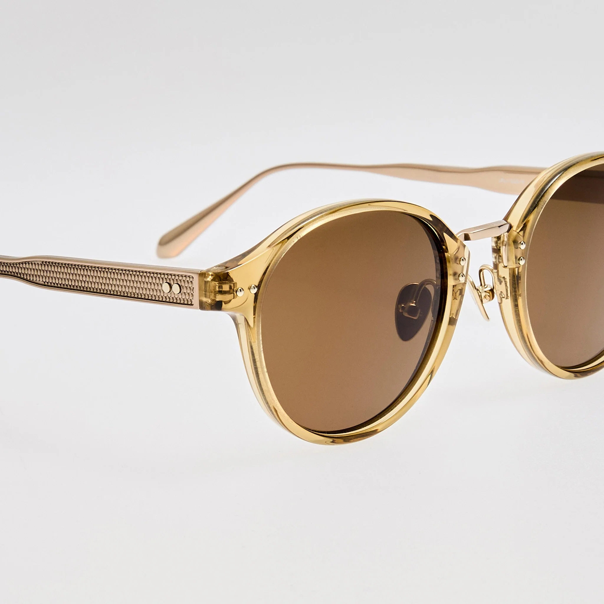 Marco Sunglasses in Khaki and Gold - Image 5