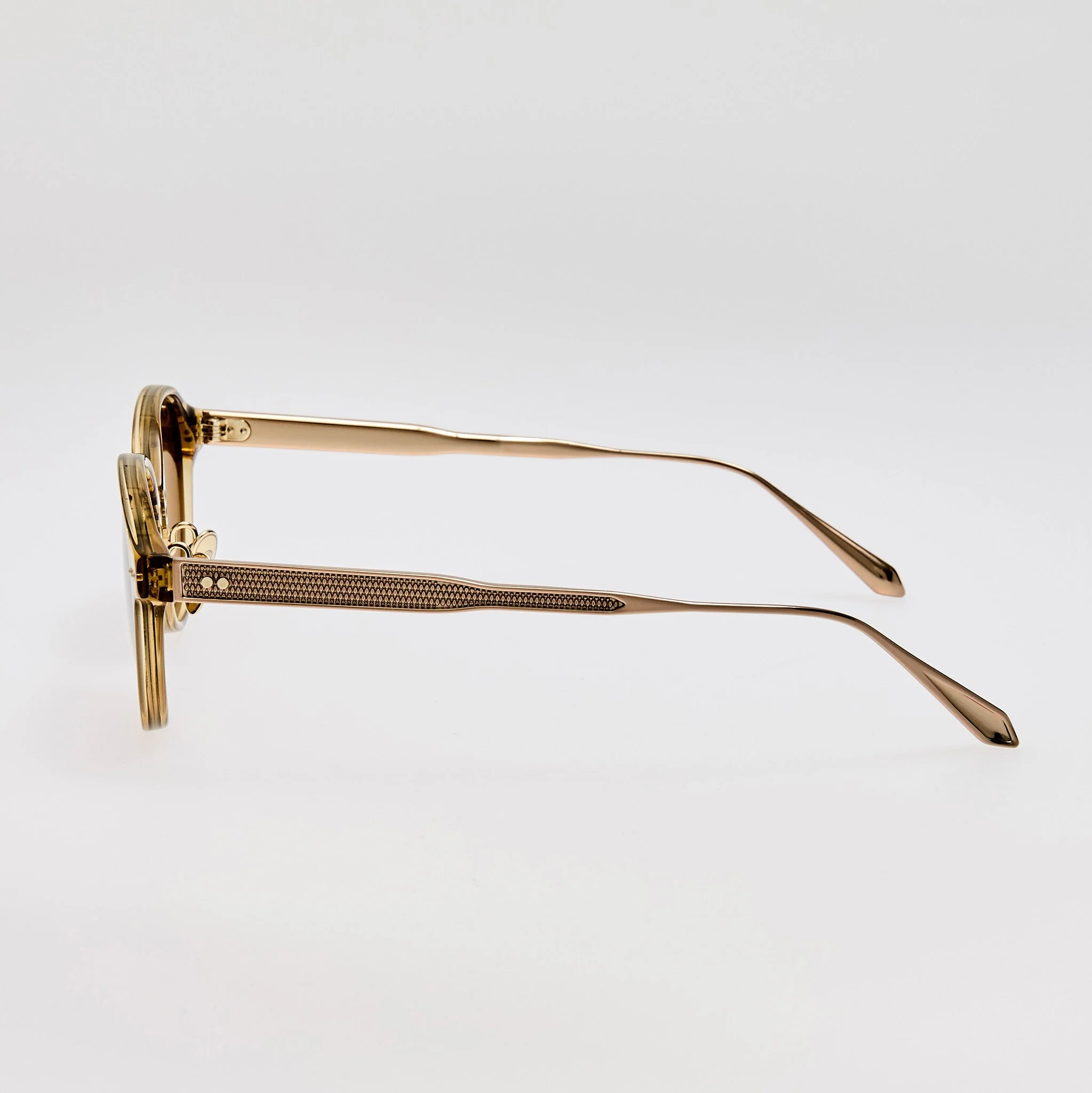 Marco Sunglasses in Khaki and Gold - Image 6