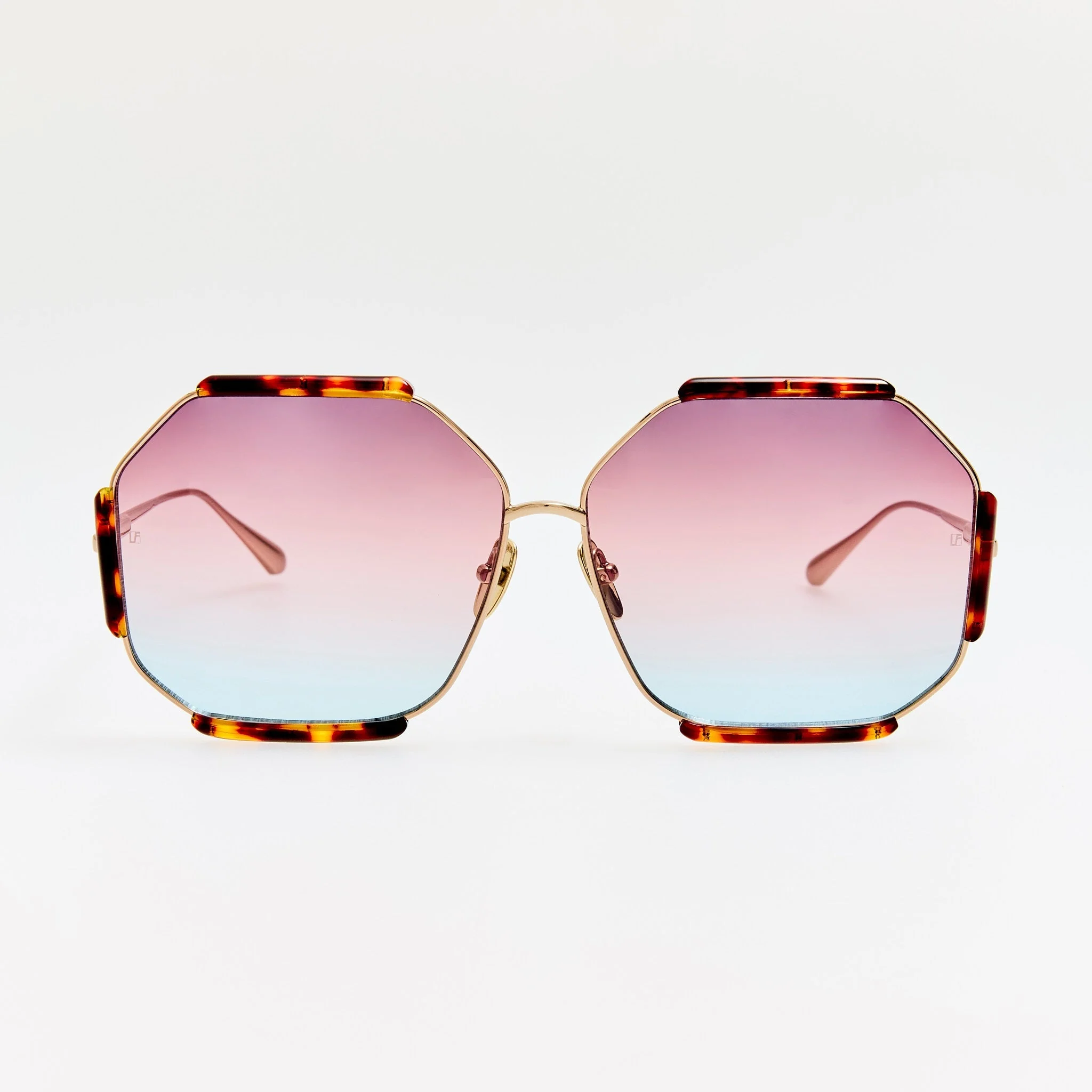 Margot Sunglasses in 22K Gold and Dusk