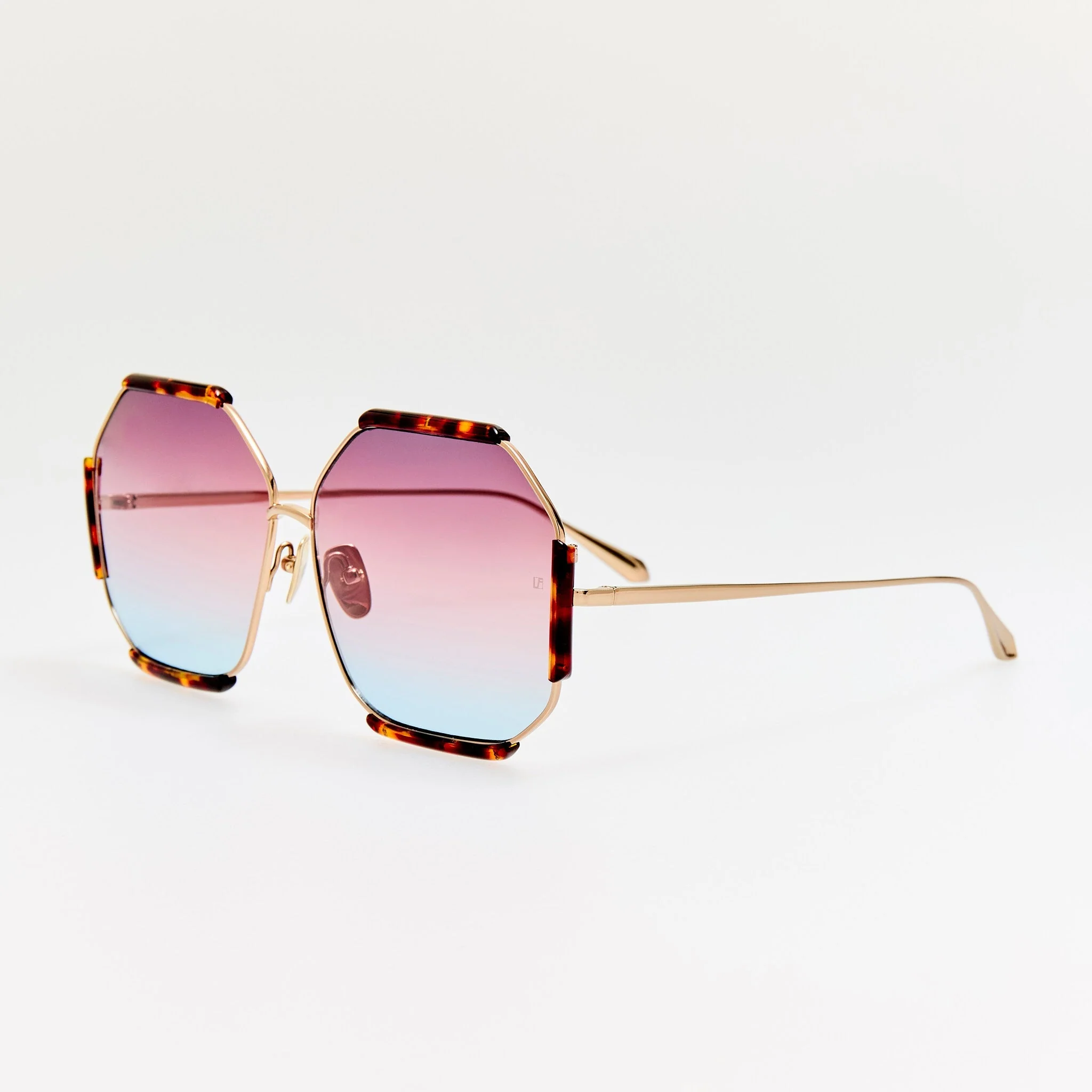 Margot Sunglasses in 22K Gold and Dusk - Image 2