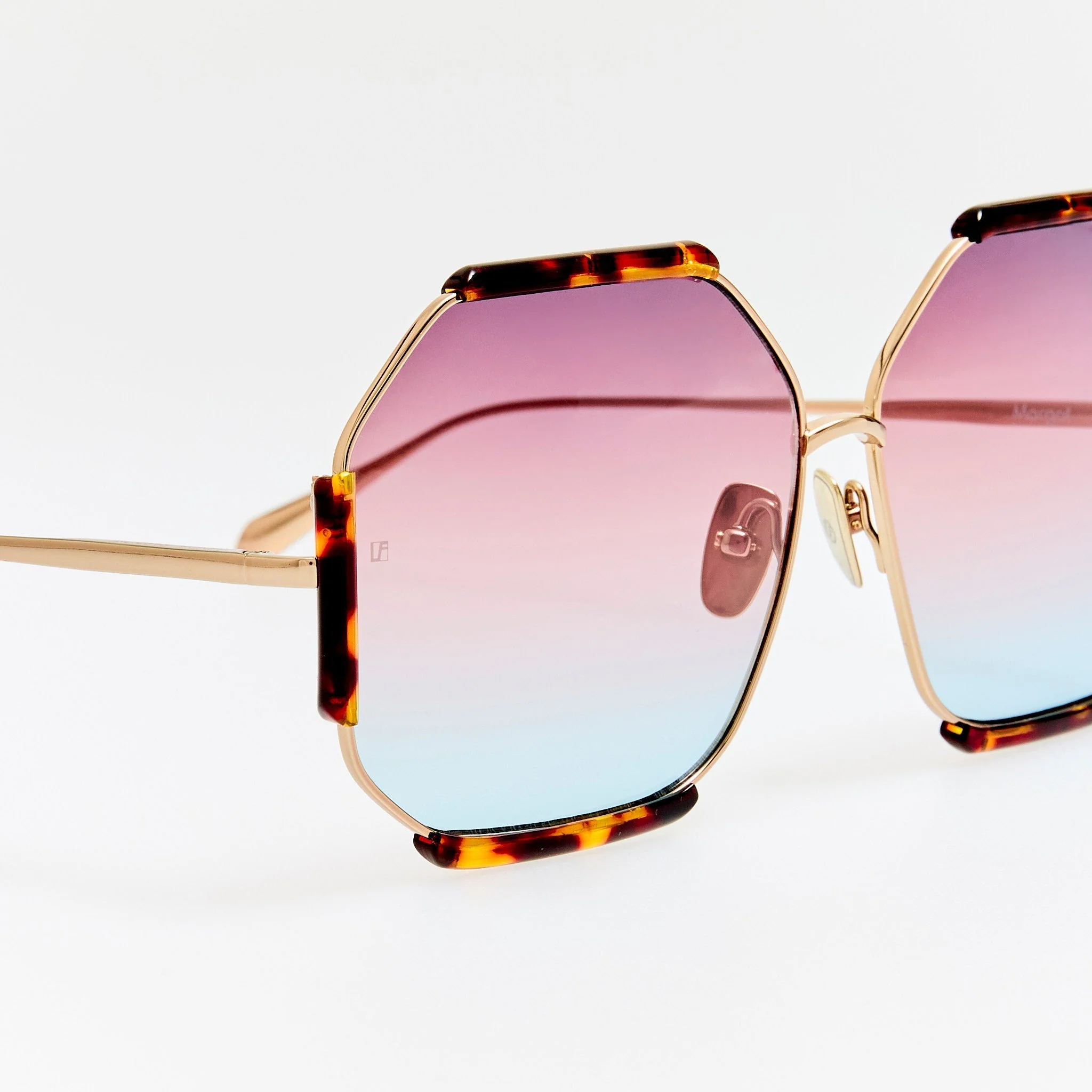 Margot Sunglasses in 22K Gold and Dusk - Image 5