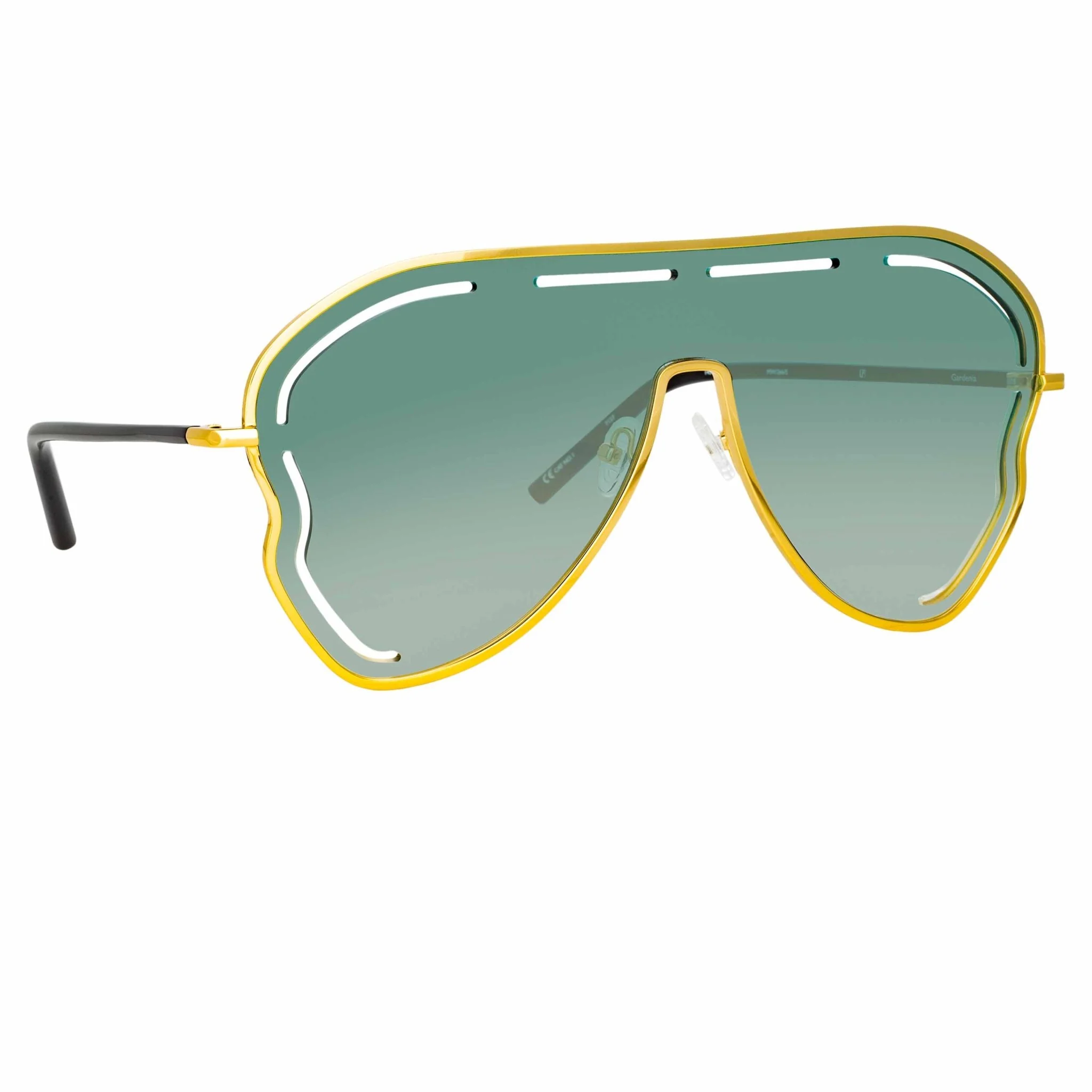 Gardenia Sunglasses in Translucent Green - Image 2