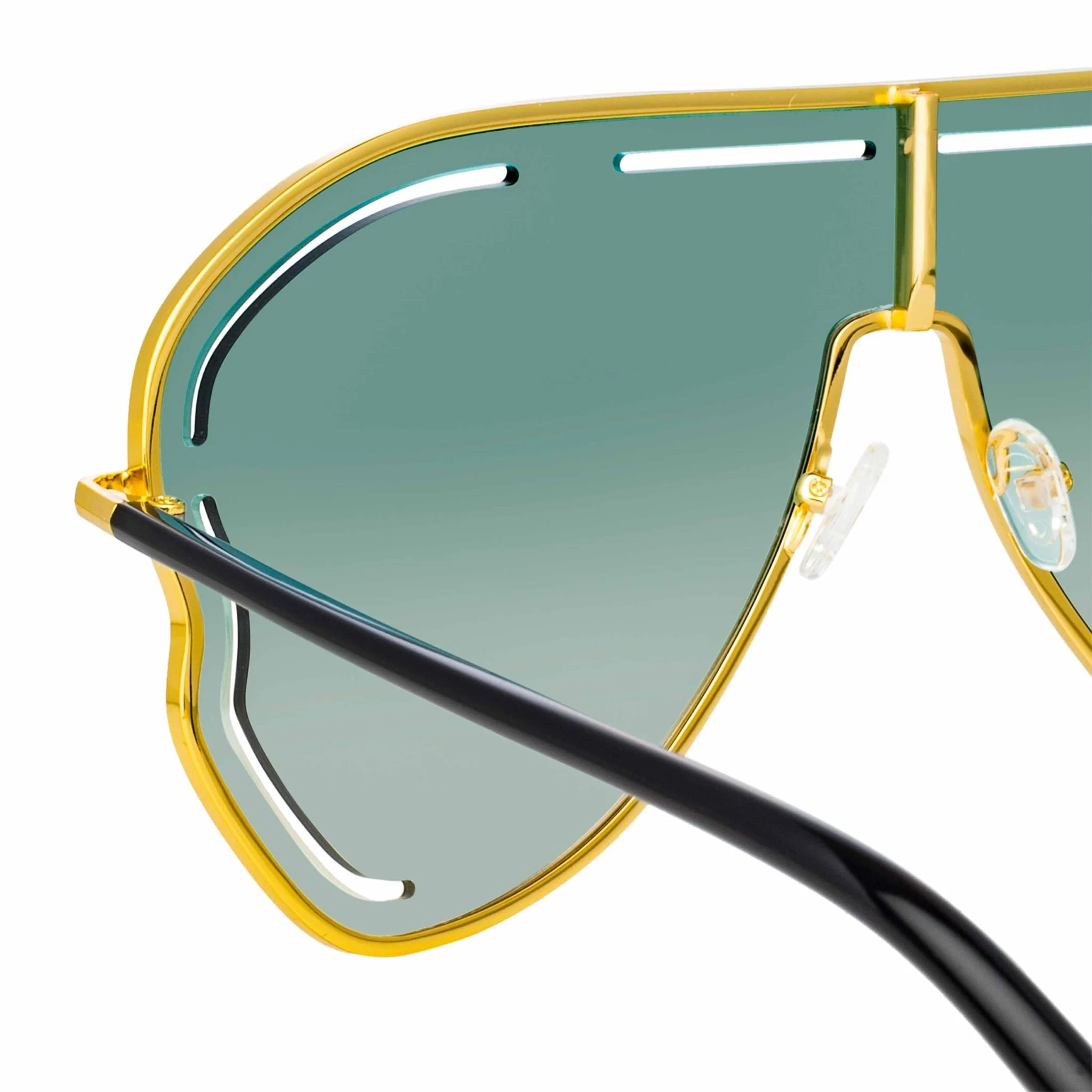 Gardenia Sunglasses in Translucent Green - Image 3