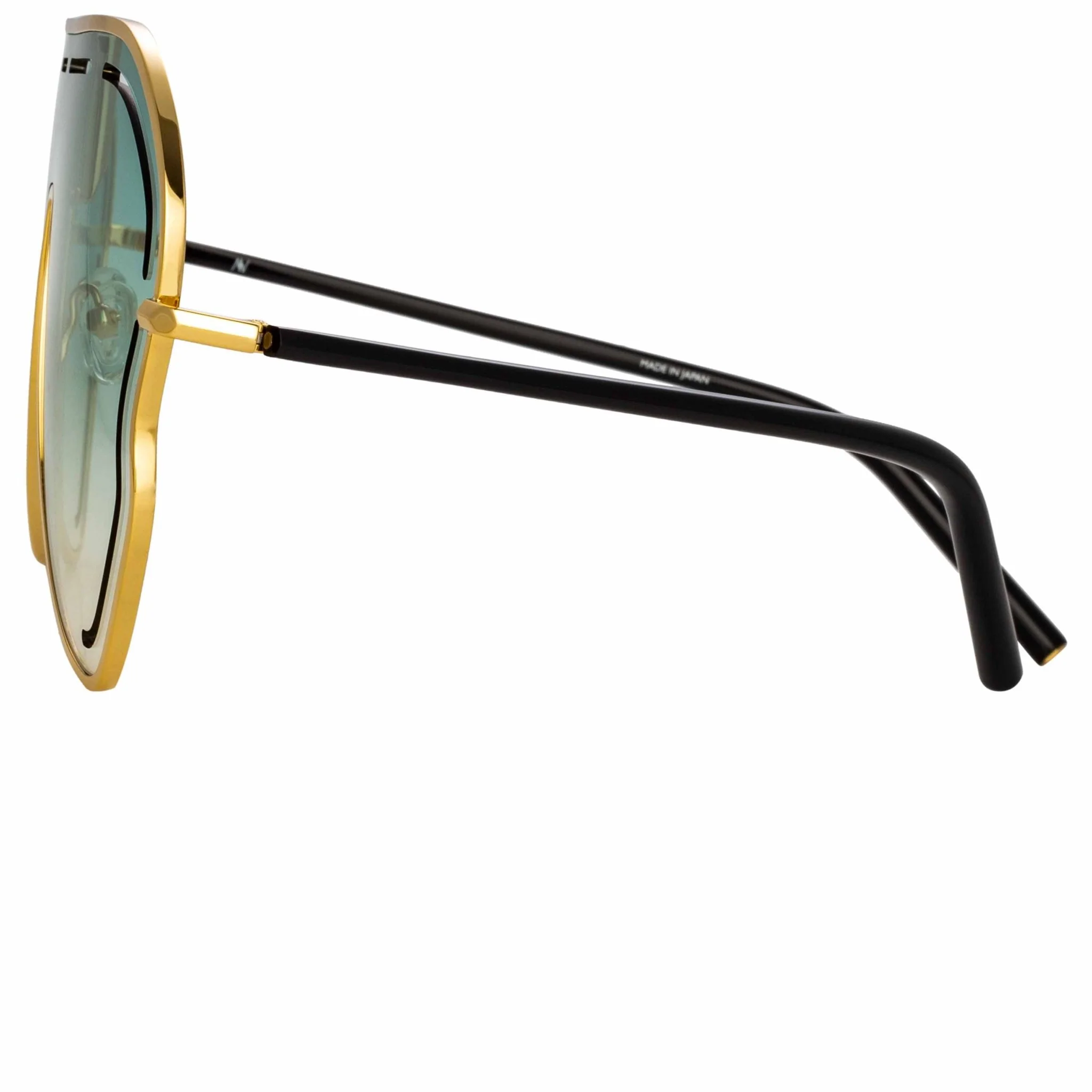 Gardenia Sunglasses in Translucent Green - Image 4