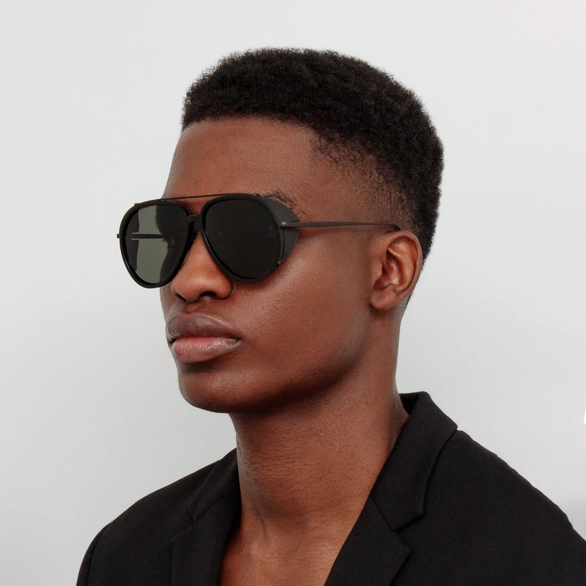 Maverick Sunglasses in Black Matt Nickel - Image 3