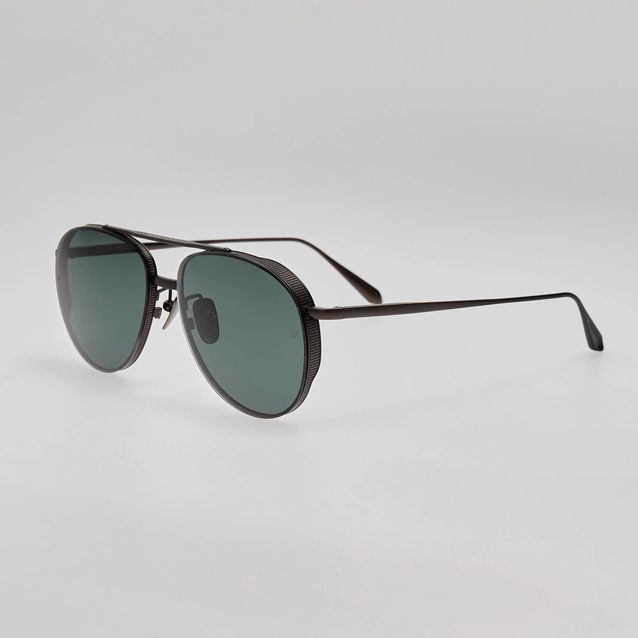 Meret Sunglasses in Matt Black Nickel - Image 2