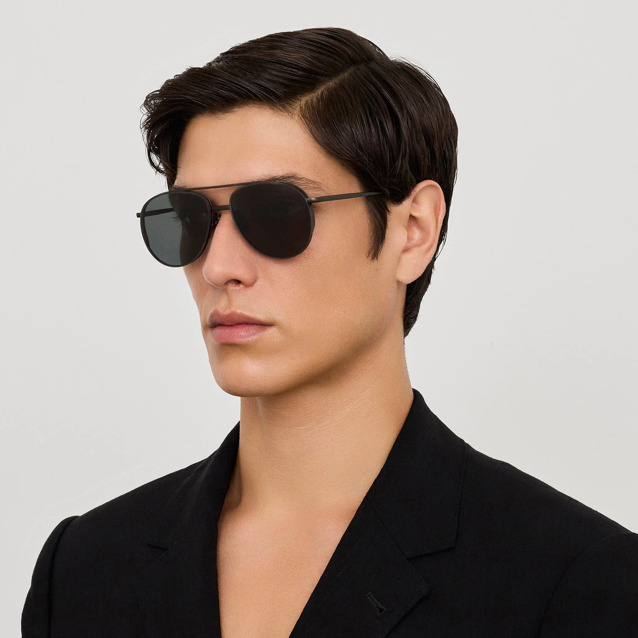 Meret Sunglasses in Matt Black Nickel - Image 3