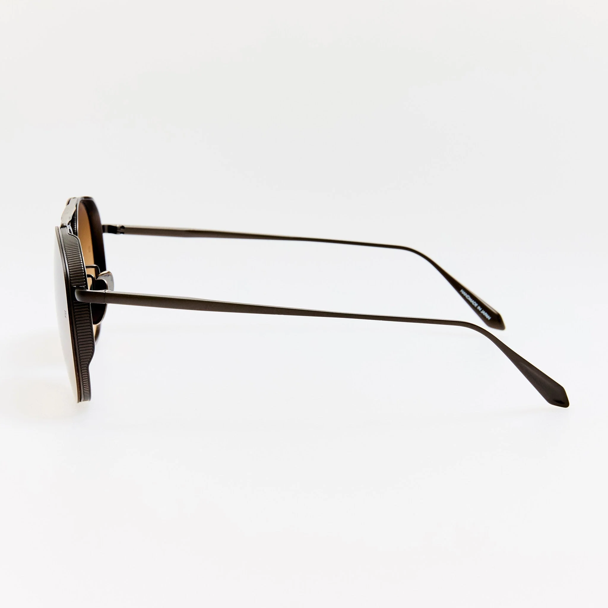 Meret Sunglasses in Matt Nickel and Mocha - Image 5