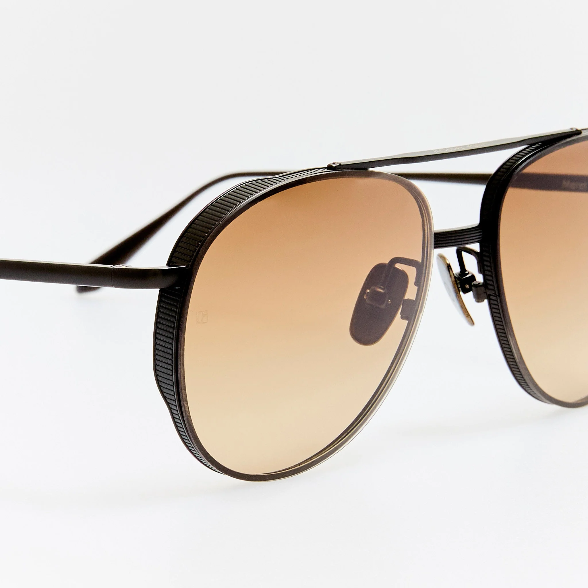 Meret Sunglasses in Matt Nickel and Mocha - Image 6