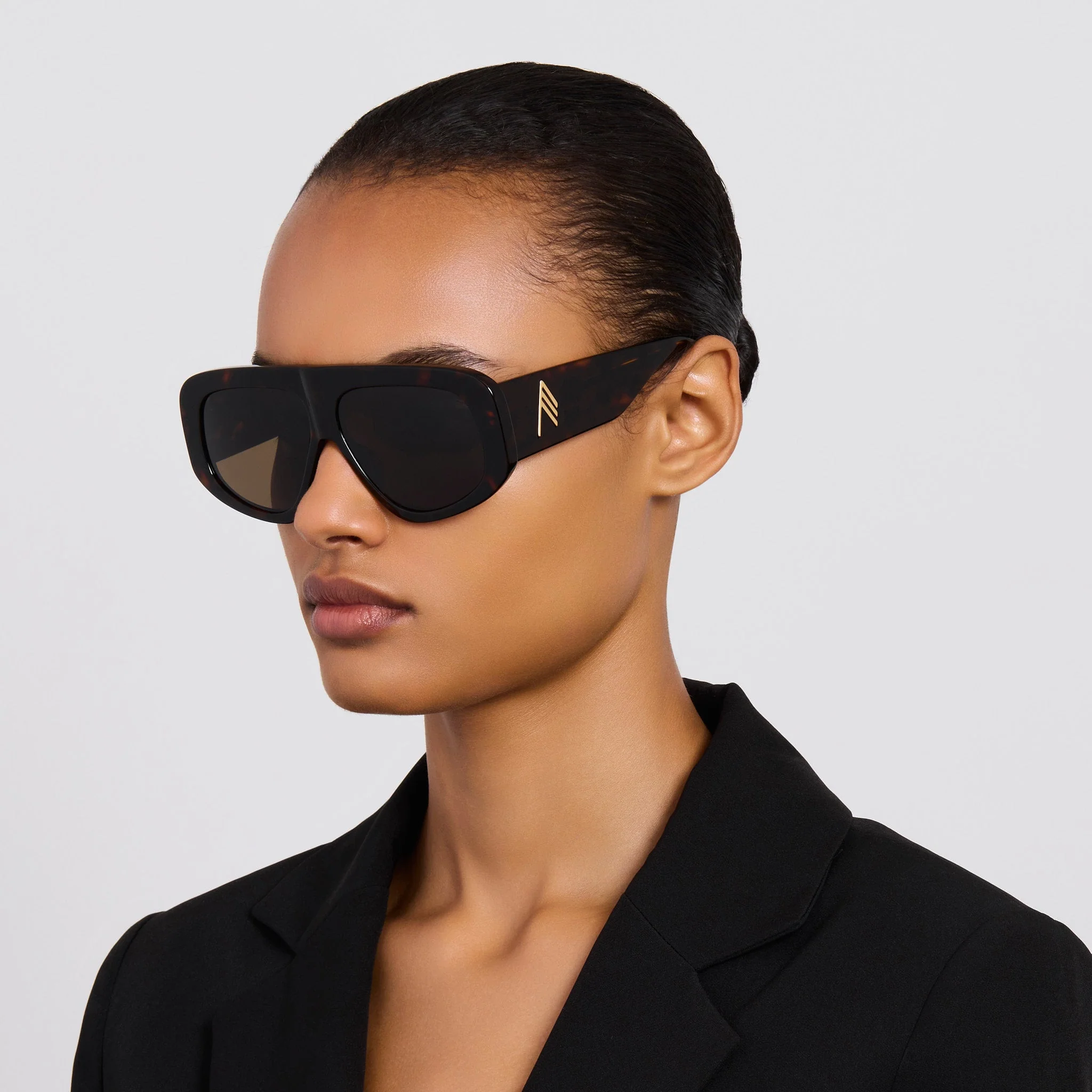 Milano Sunglasses in Tortoiseshell and Brown - Image 3