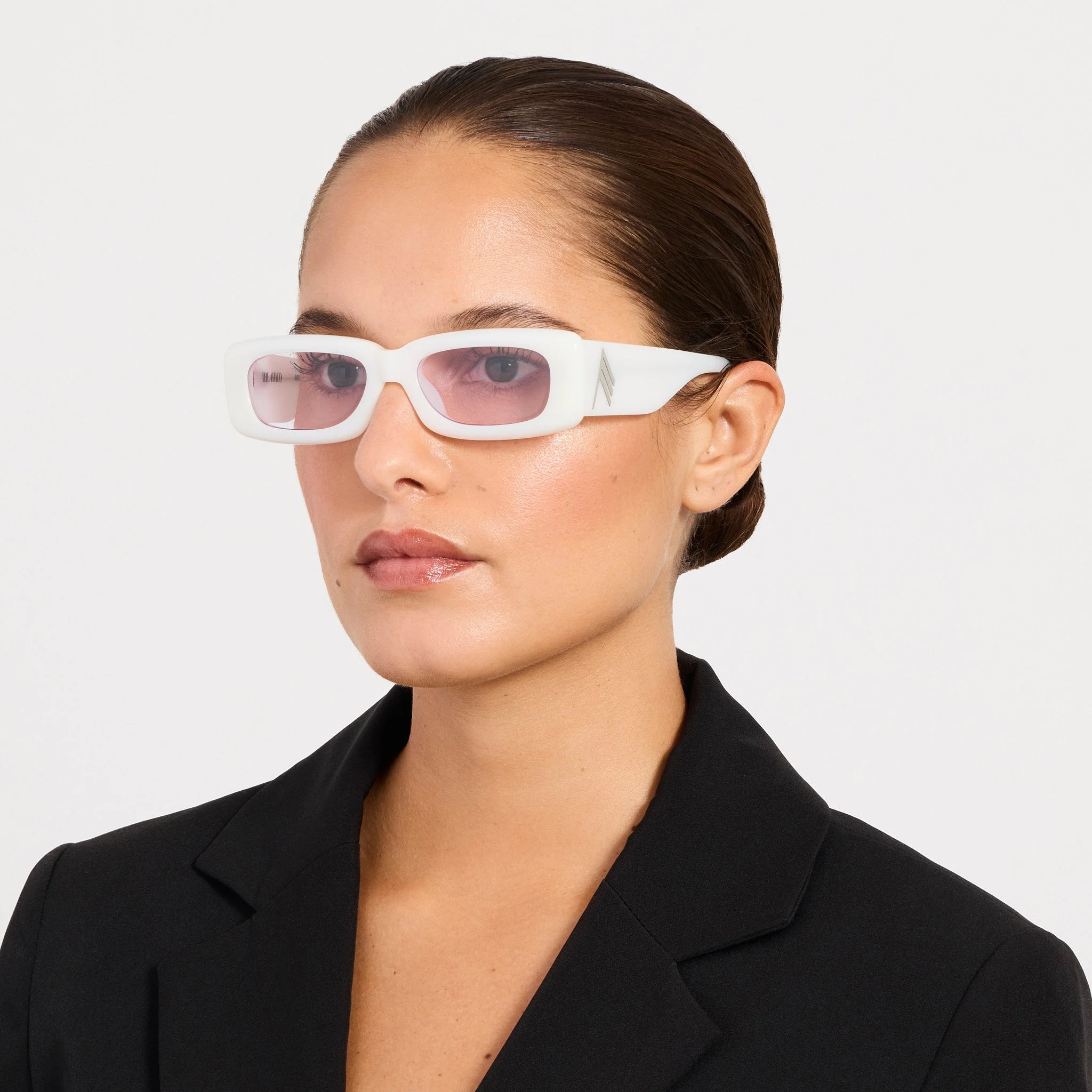 Mini Marfa Sunglasses in White - Image 3