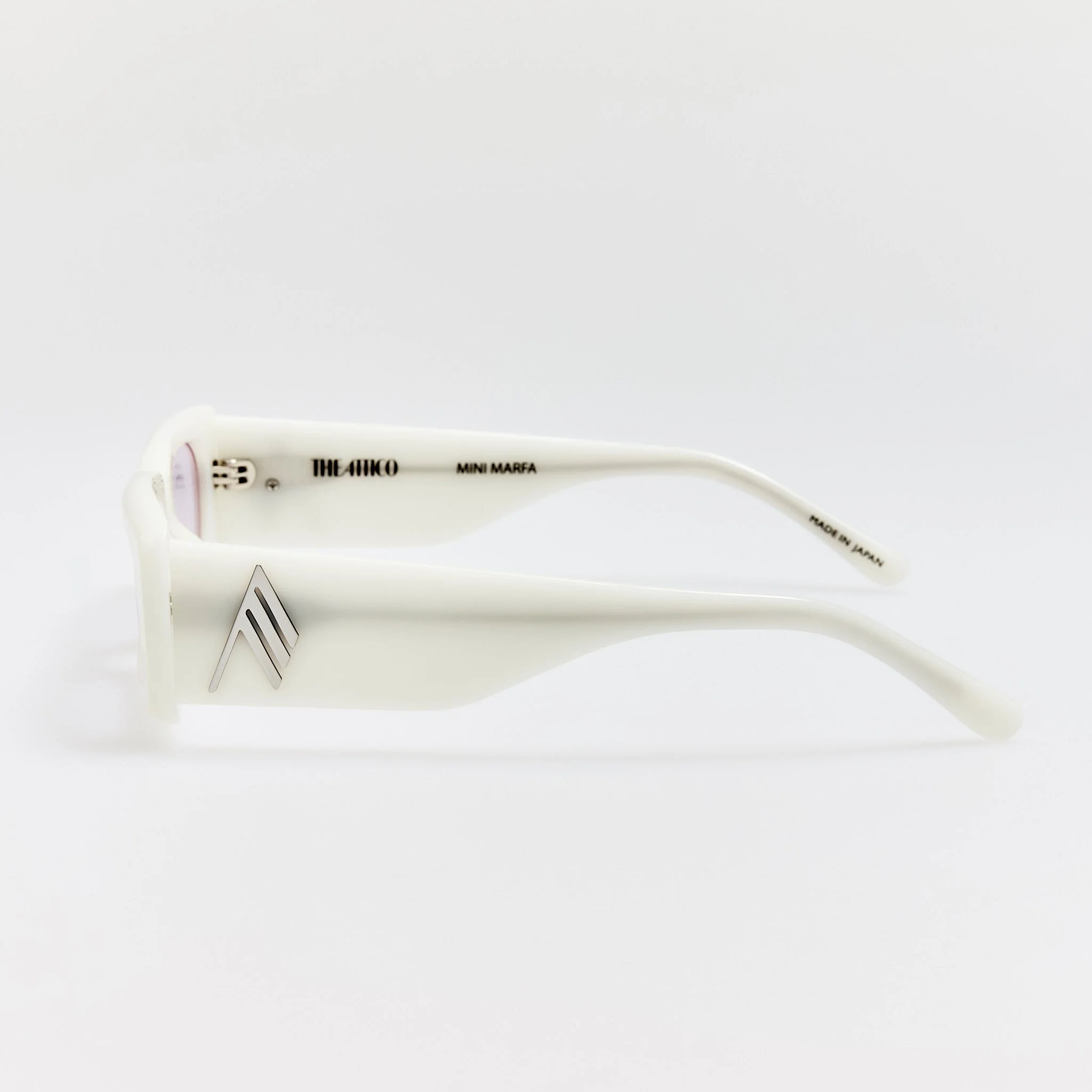 Mini Marfa Sunglasses in White - Image 5