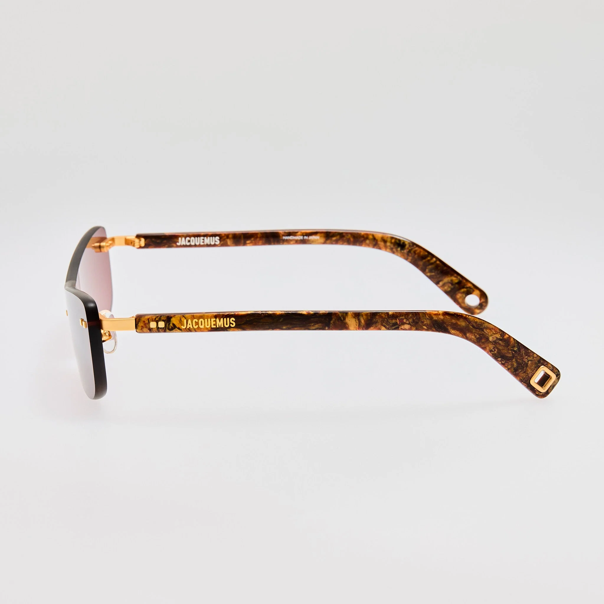 Mirada Cat Eye Sunglasses in Wood Effect - Image 3
