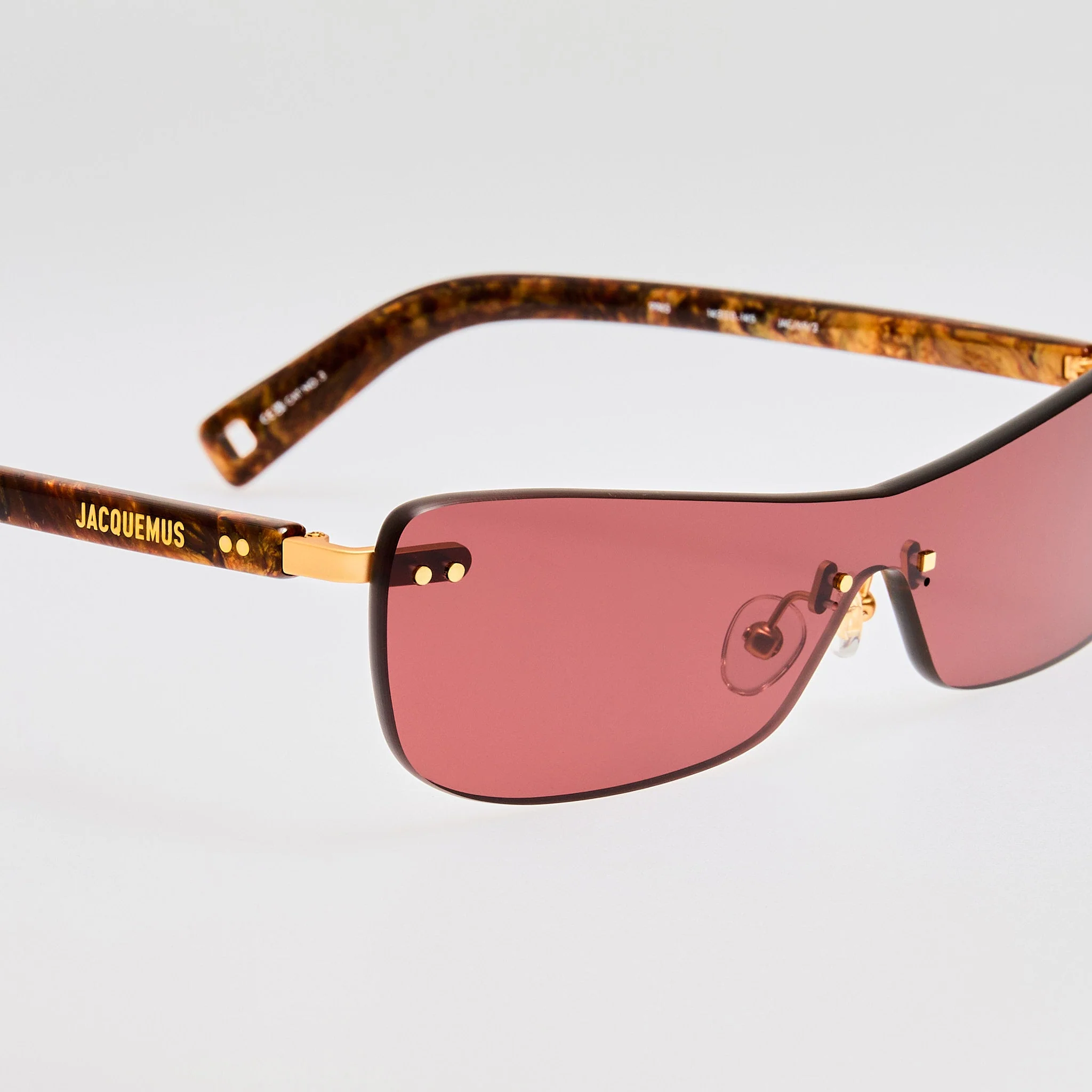 Mirada Cat Eye Sunglasses in Wood Effect - Image 4