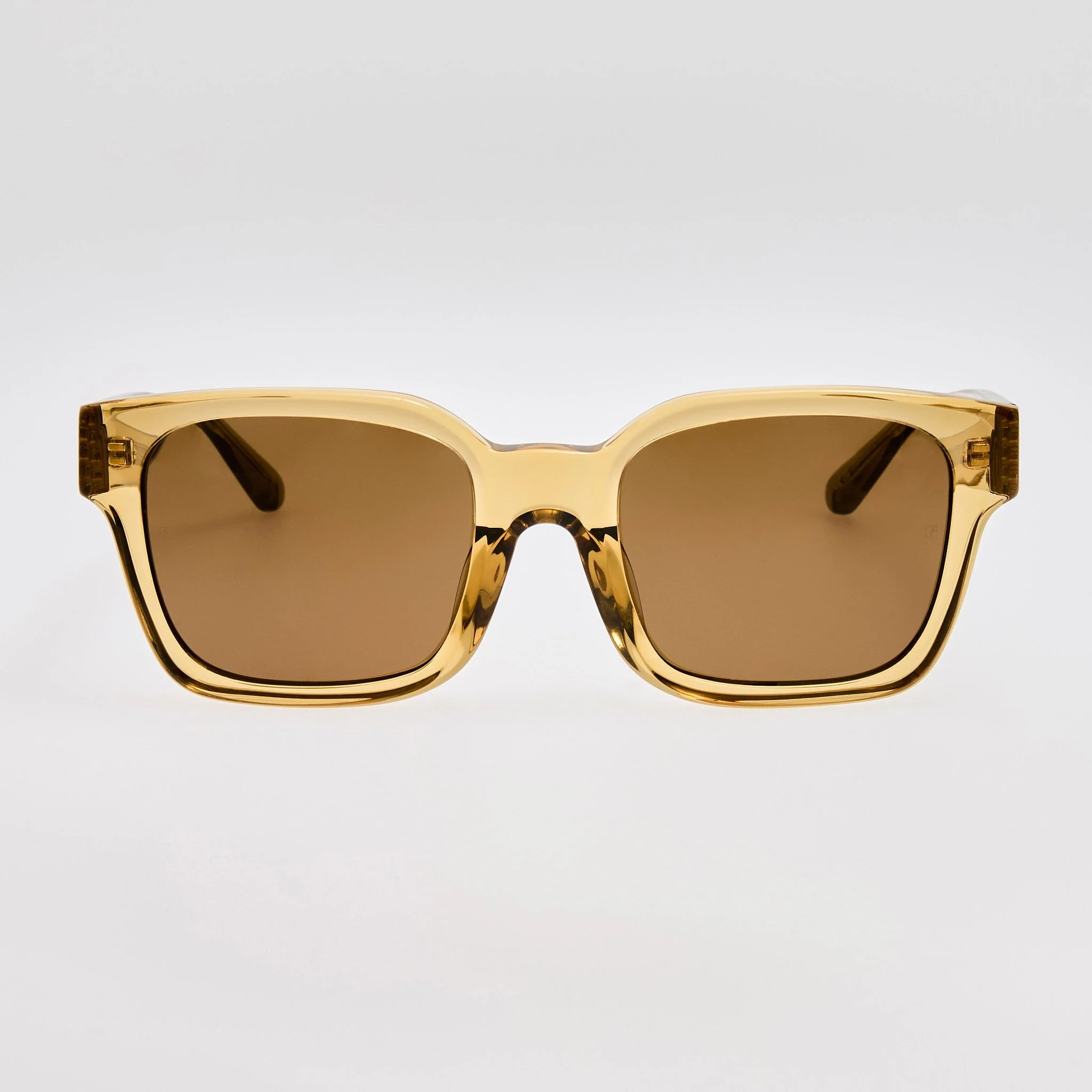 Nathan Sunglasses in 22K Gold and Khaki