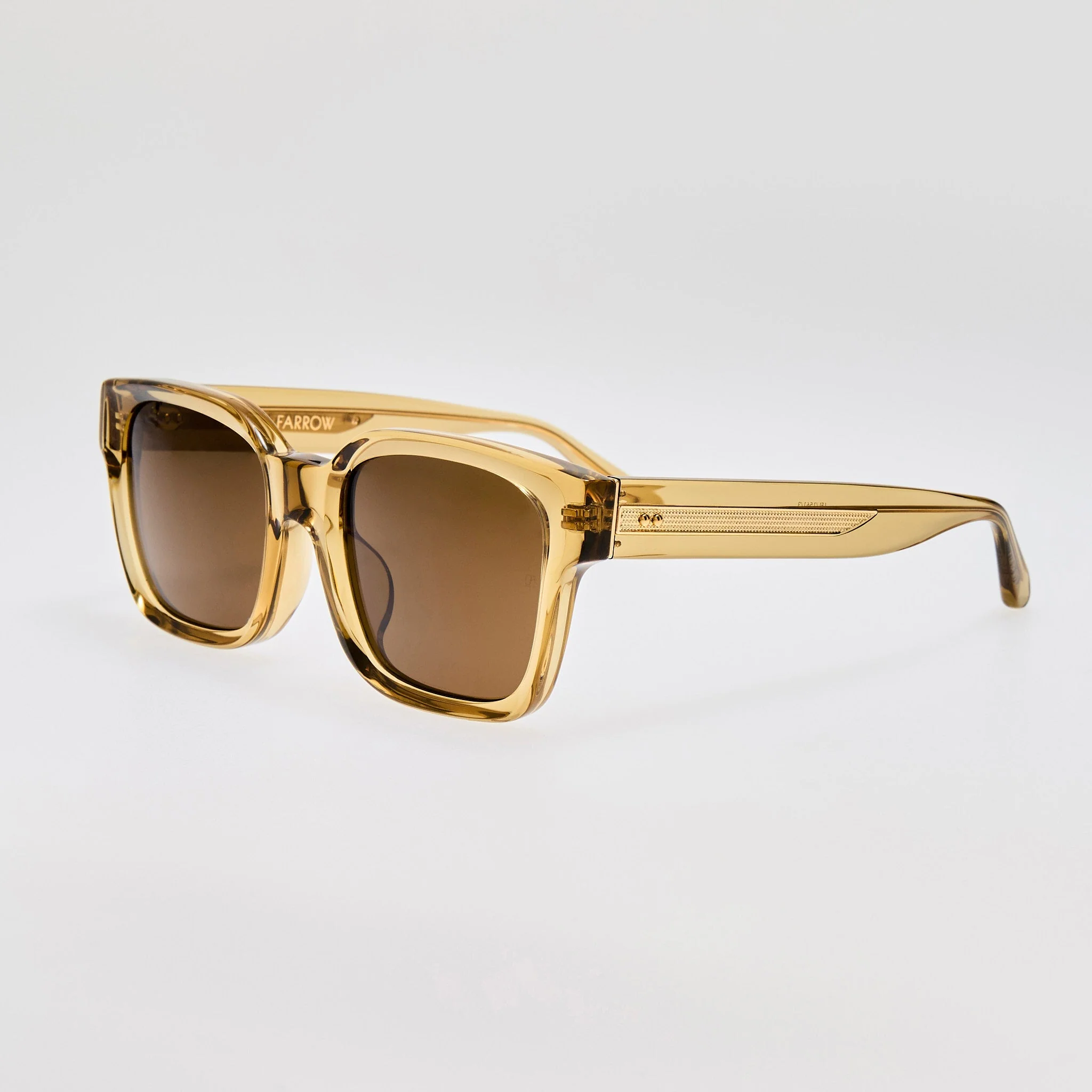 Nathan Sunglasses in 22K Gold and Khaki - Image 2