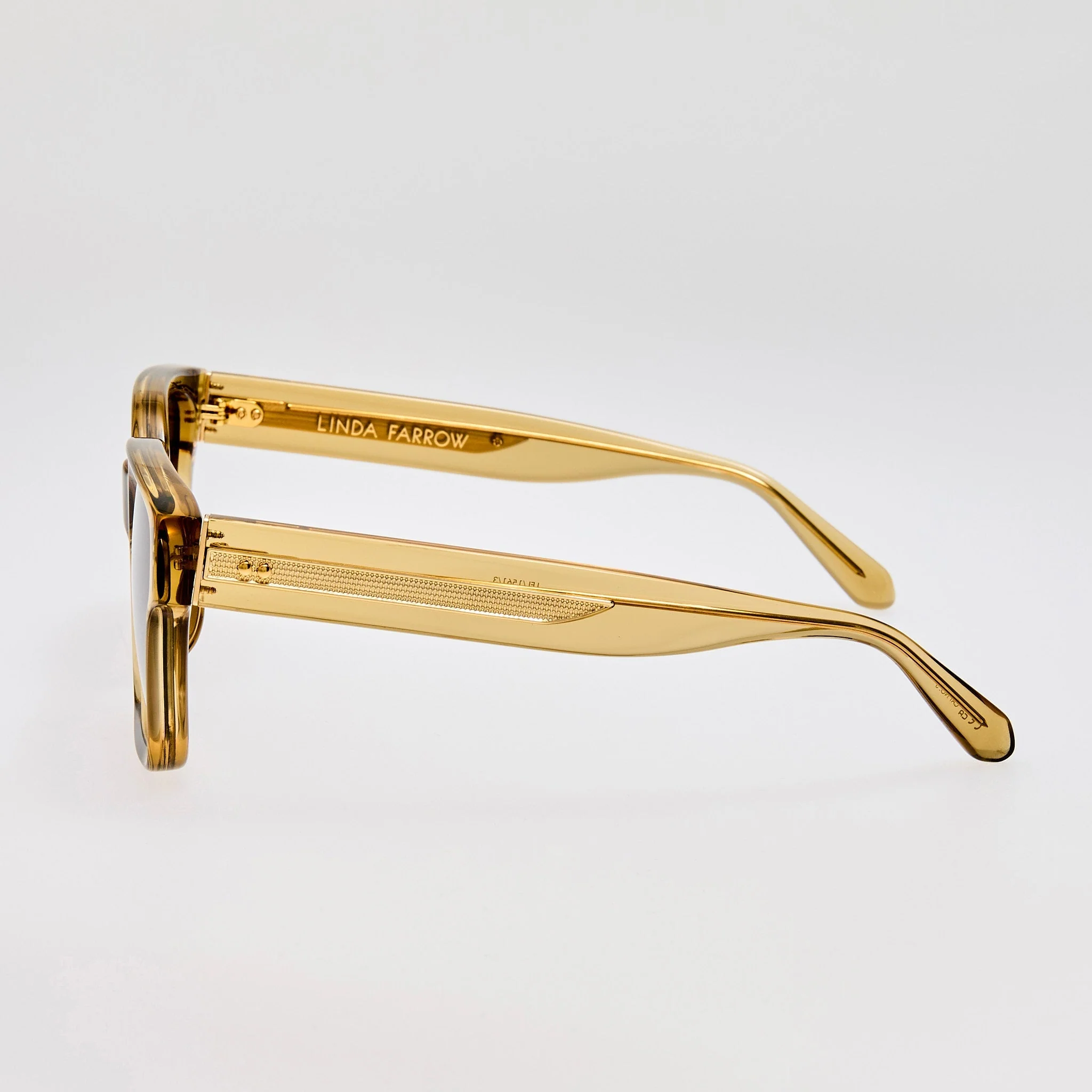 Nathan Sunglasses in 22K Gold and Khaki - Image 6