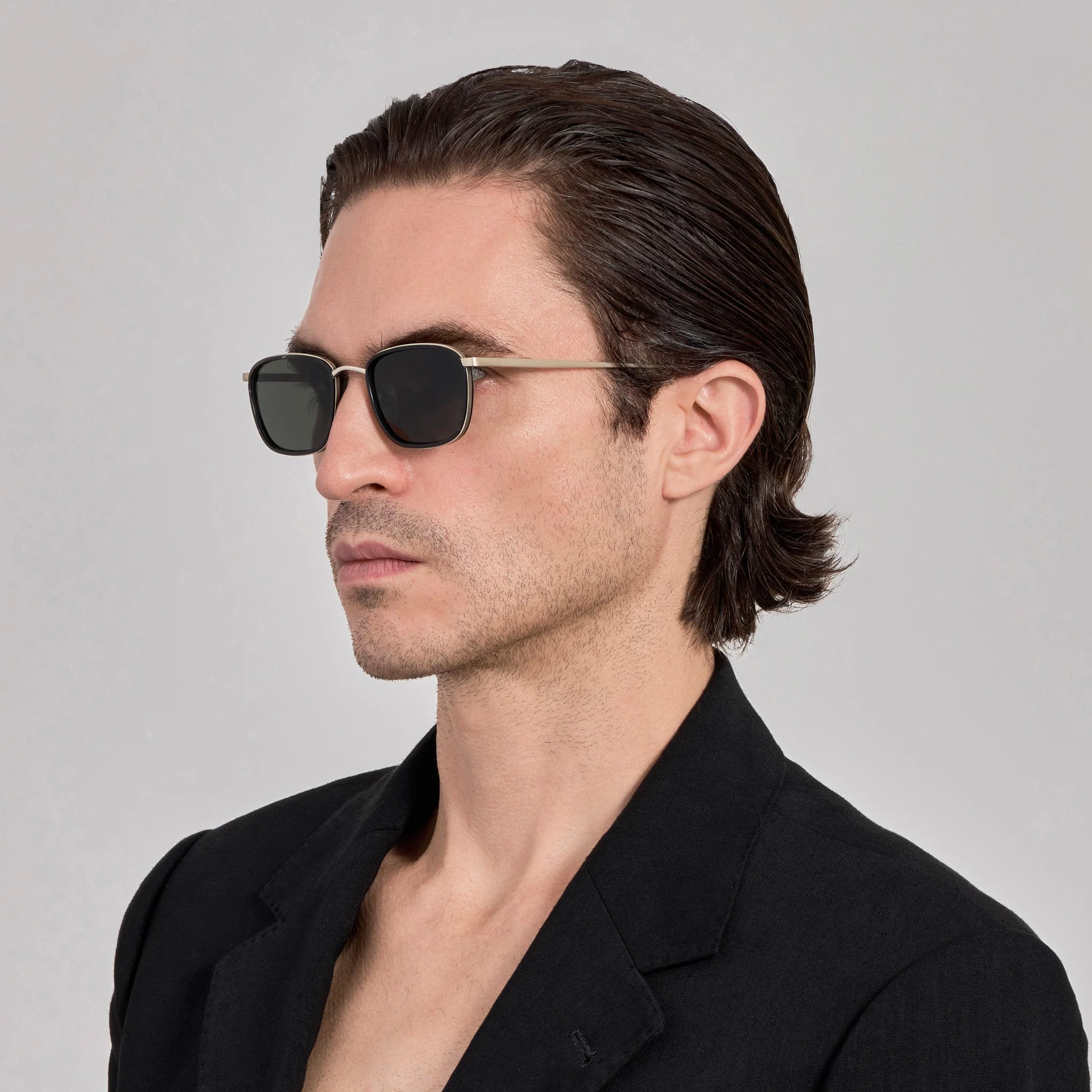 Newton Sunglasses in Buffalo Horn and 925 Sterling Silver - Image 4
