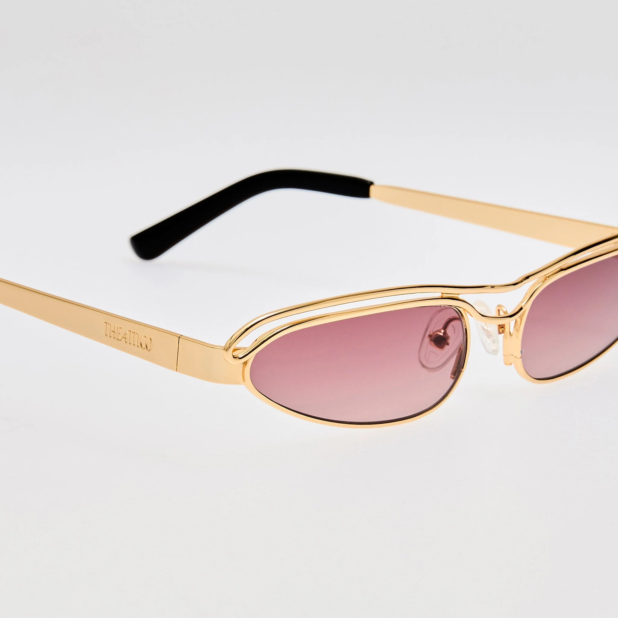 Norma Sunglasses in Gold and Purple - Image 3