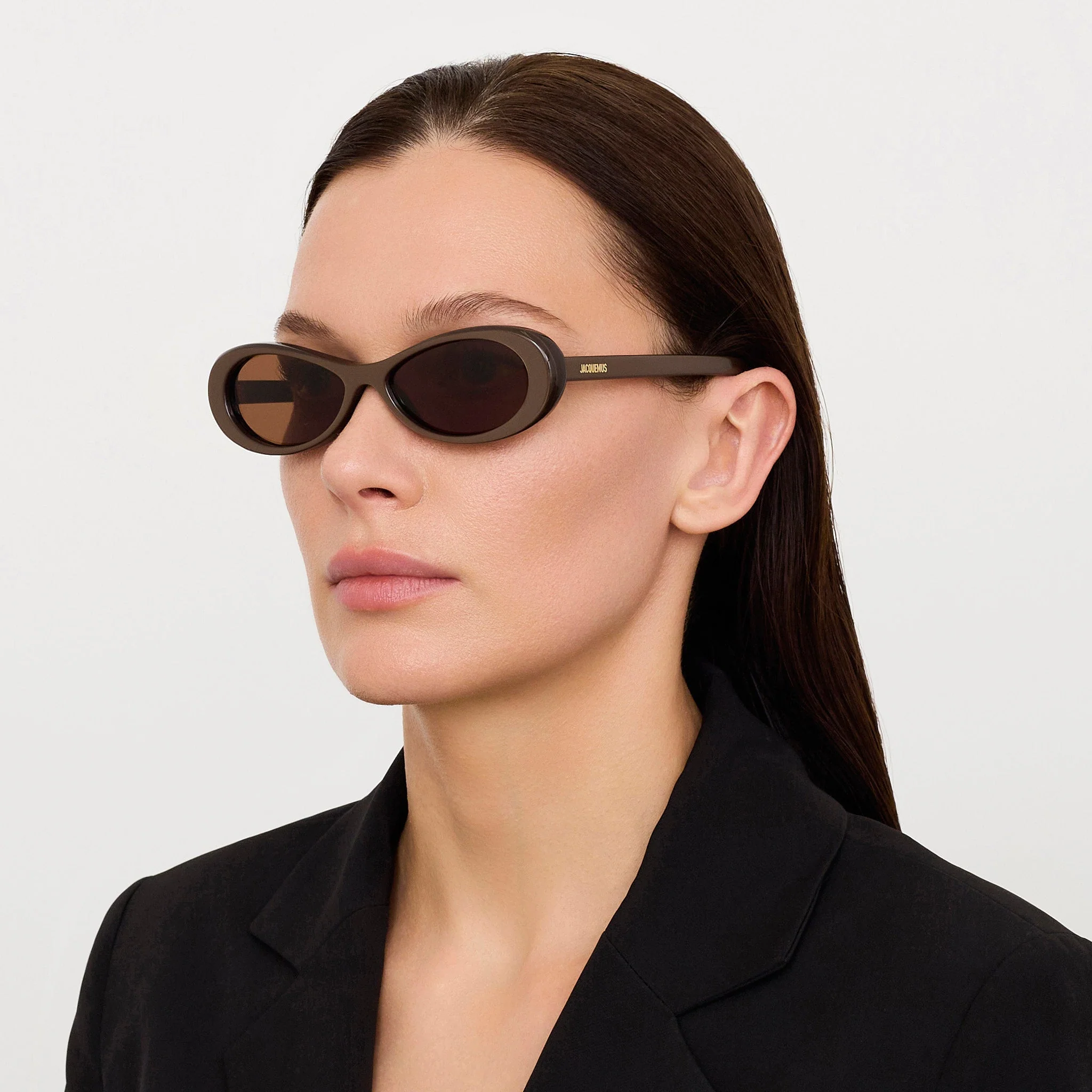 Nuvola Sunglasses in Metallic Brown - Image 3