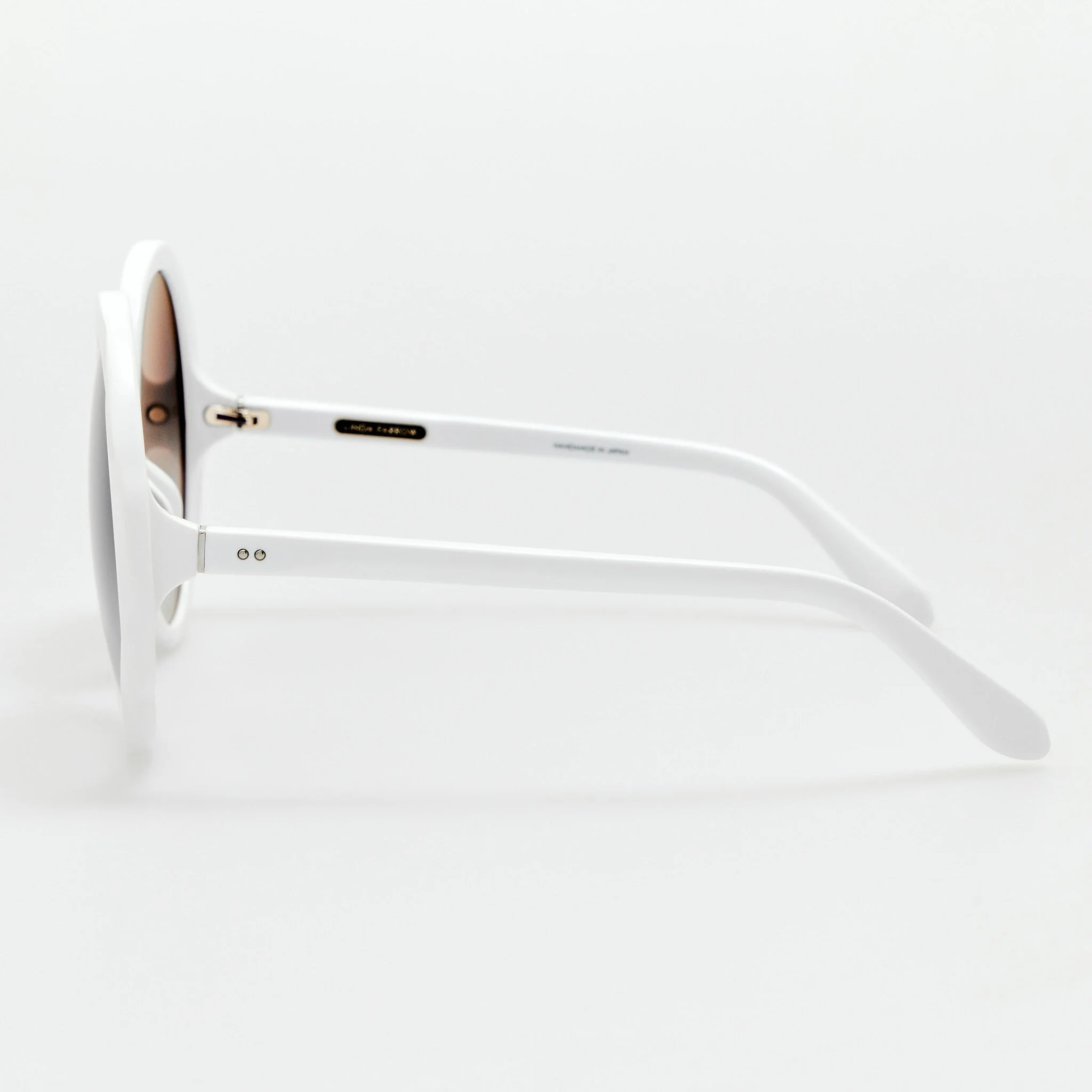 Otavia Oversized Sunglasses in White - Image 4