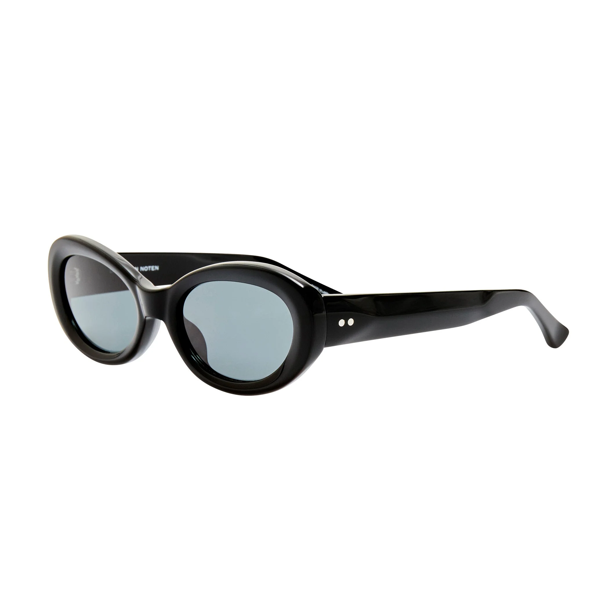 Oval Sunglasses in Black - Image 2