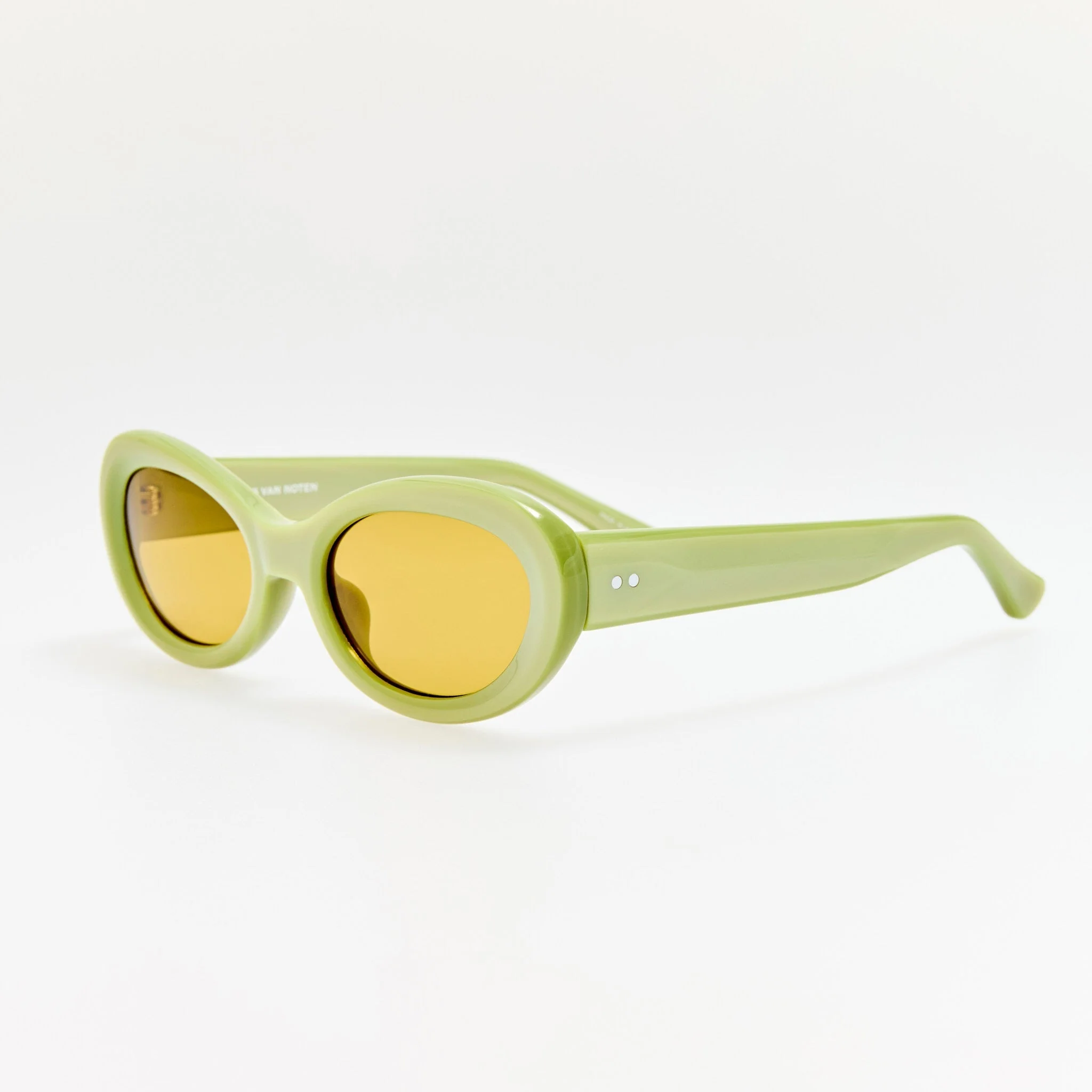 Oval Sunglasses in Green - Image 2