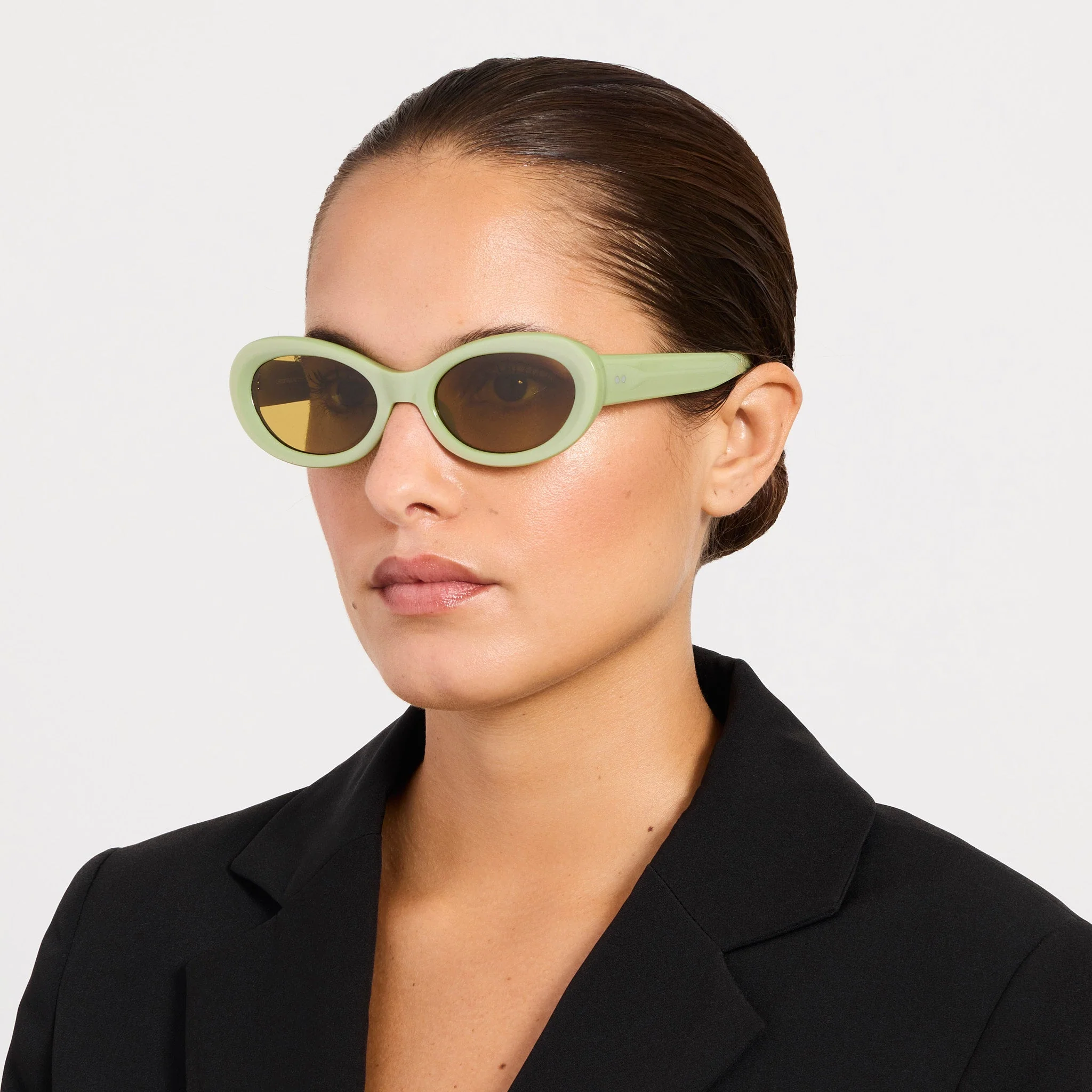 Oval Sunglasses in Green - Image 3