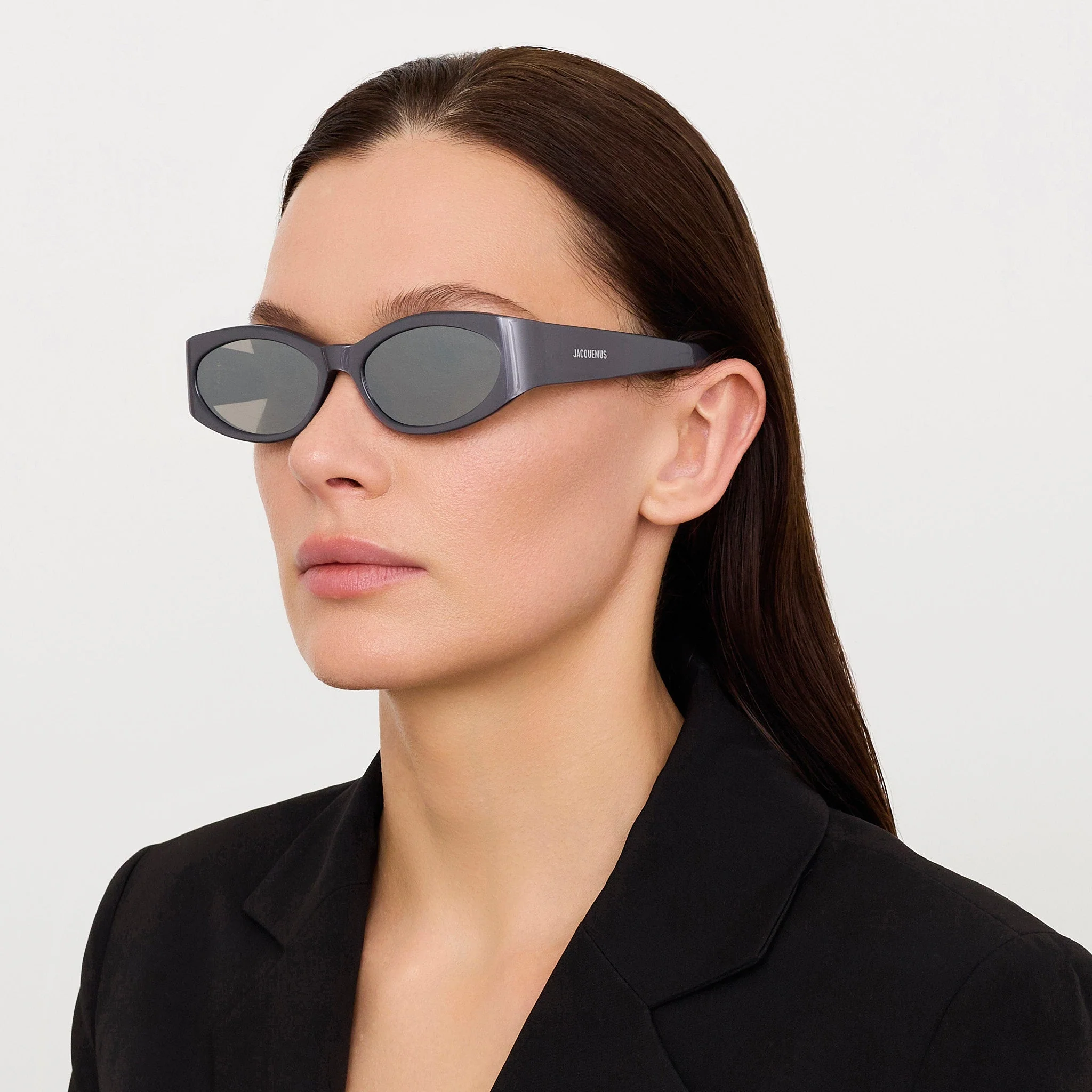 Ovalo Sunglasses in Metallic Gunmetal - Image 3