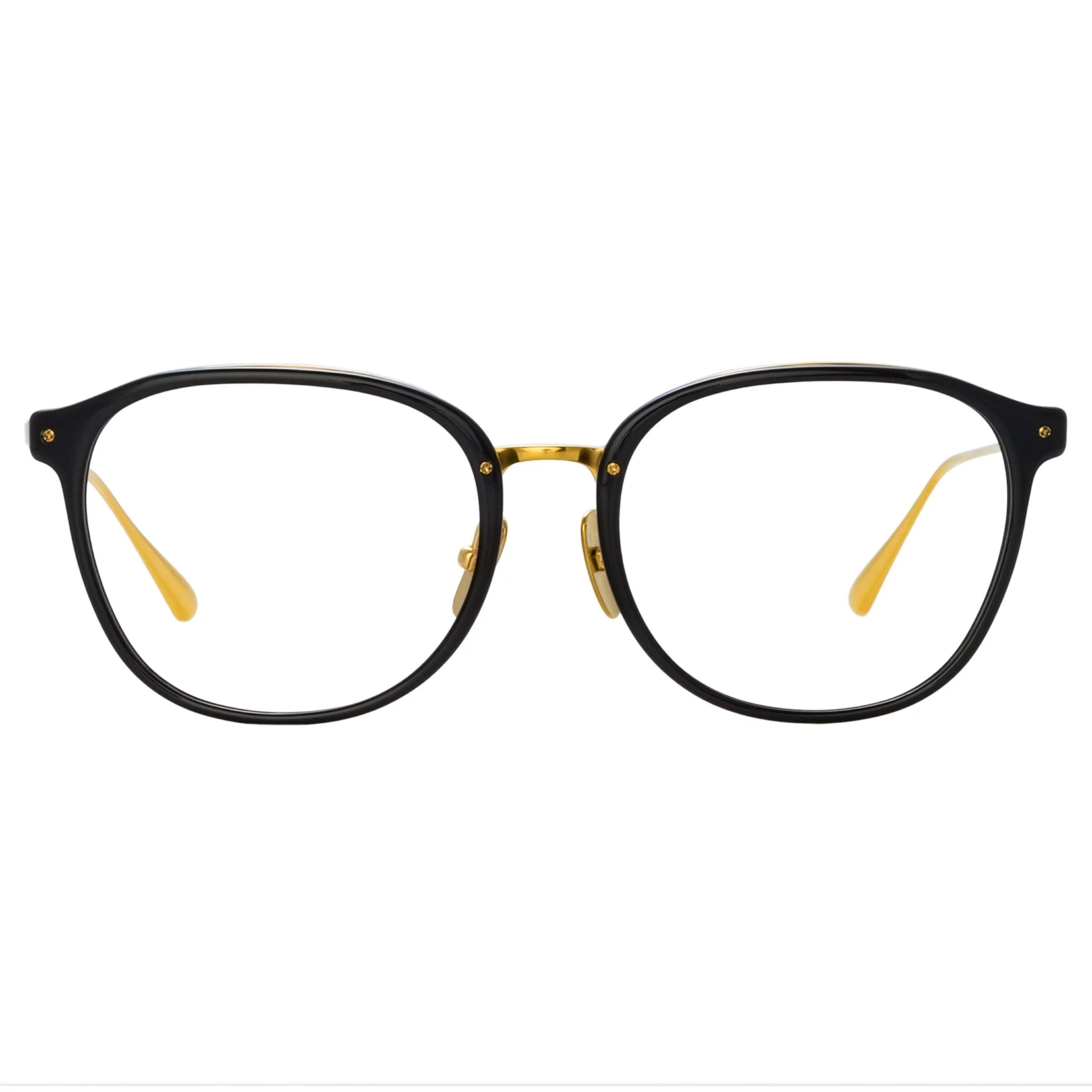 Park Optical in Black and 22K Yellow Gold