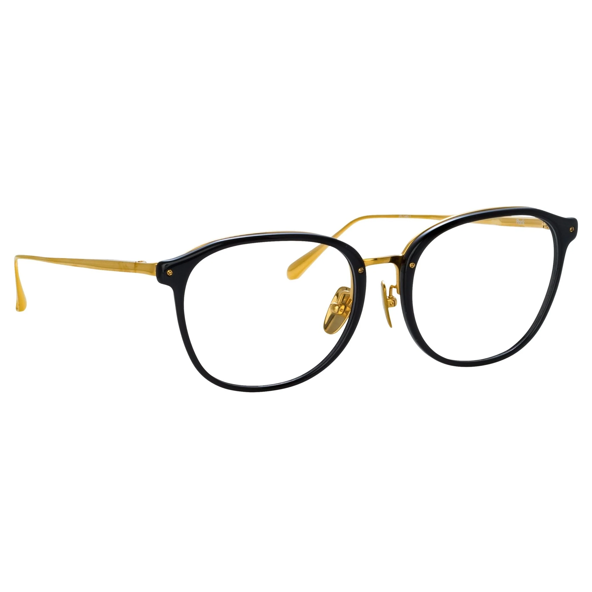 Park Optical in Black and 22K Yellow Gold - Image 2