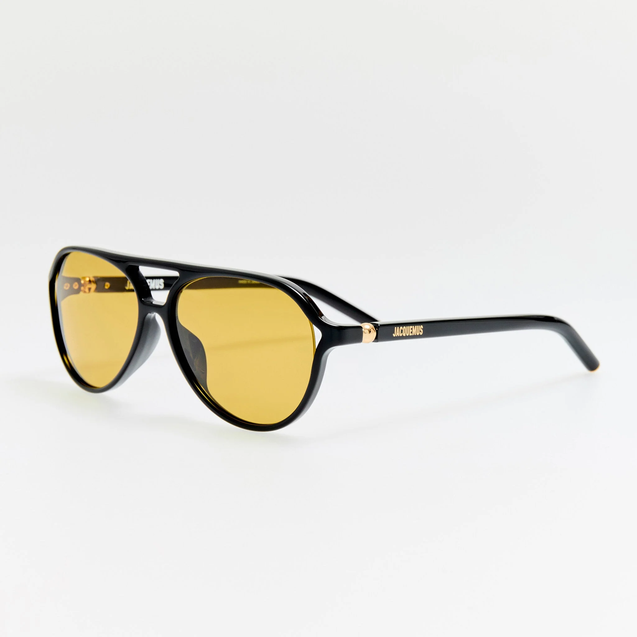 Pastro Sunglasses in Black and Yellow - Image 2