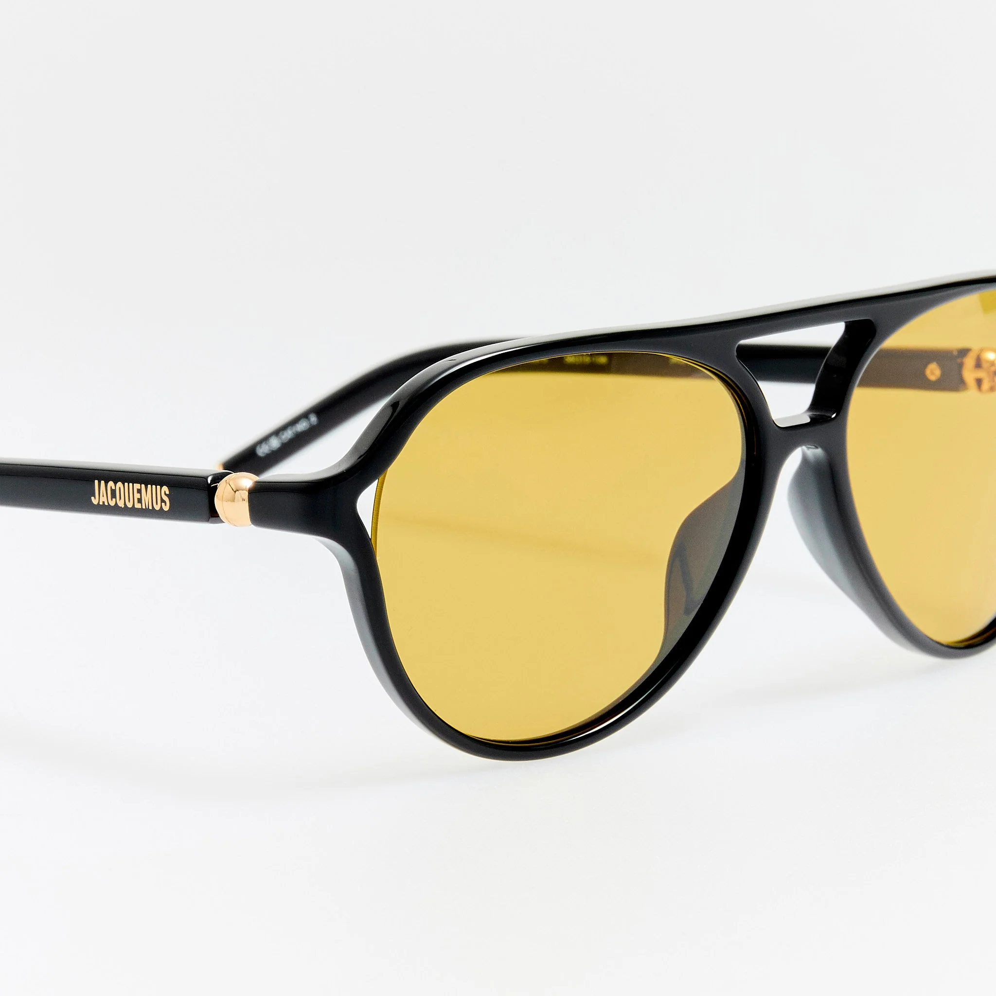 Pastro Sunglasses in Black and Yellow - Image 3
