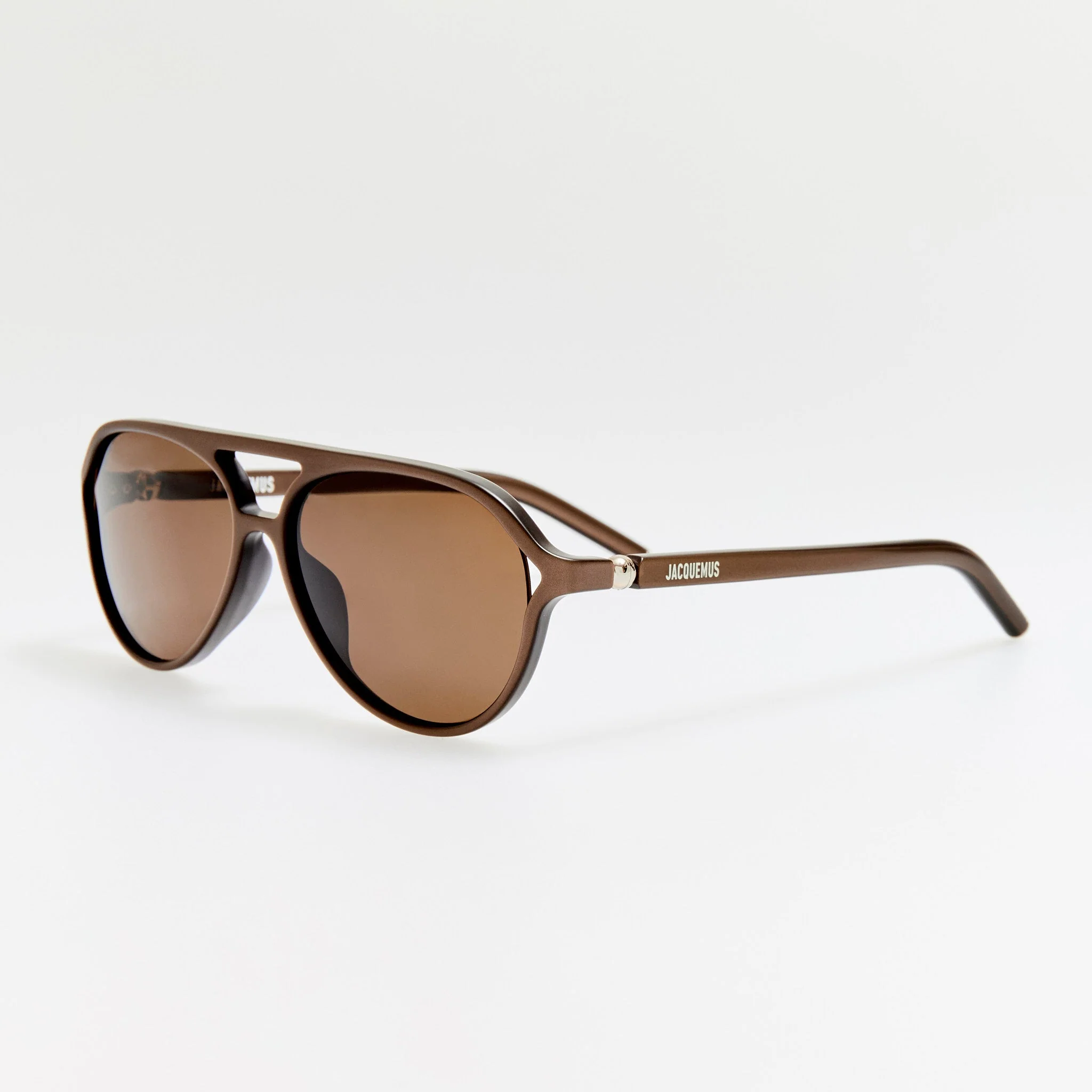 Pastro Sunglasses in Matt Metallic Brown - Image 2