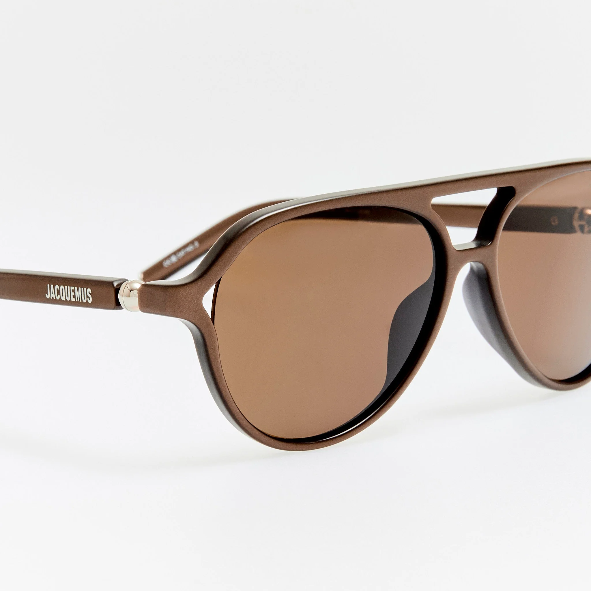 Pastro Sunglasses in Matt Metallic Brown - Image 3