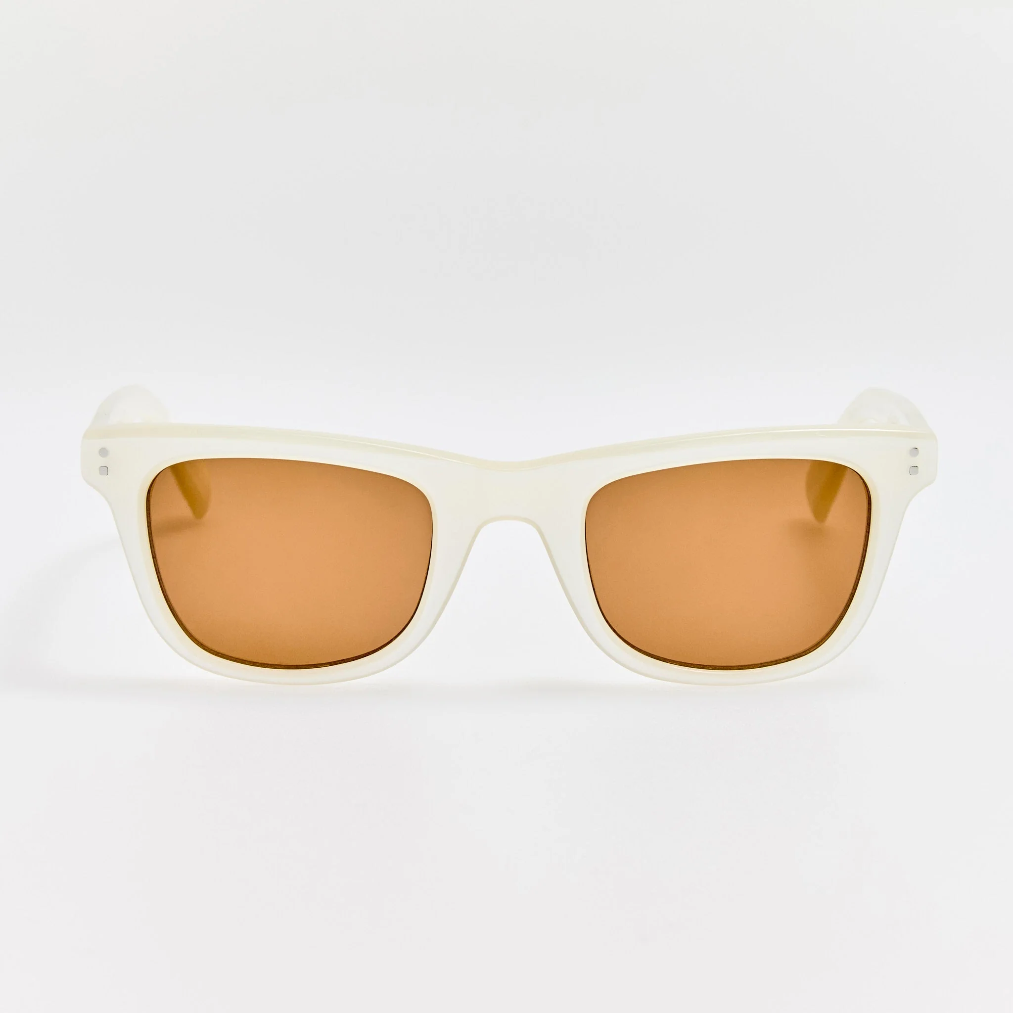Pilotis Sunglasses in Metallic White