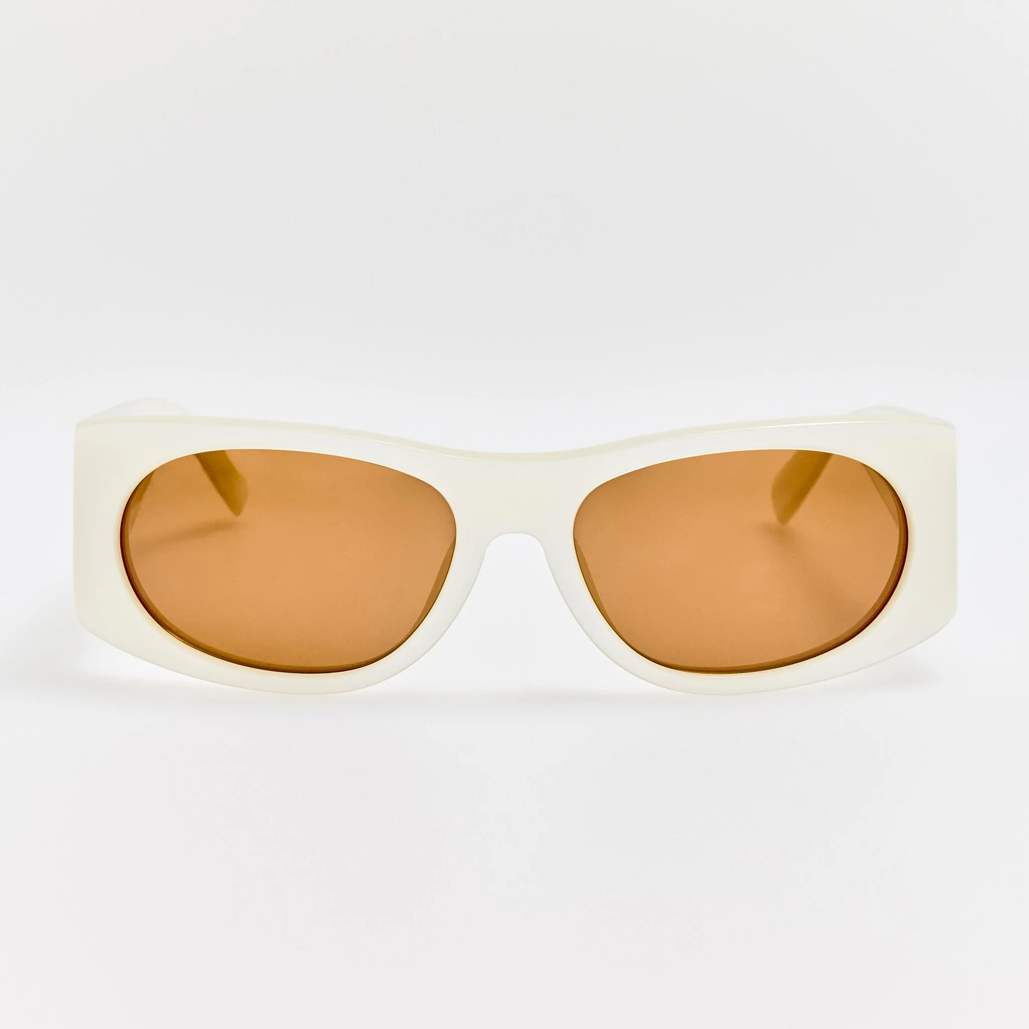 Plage Sunglasses in Metallic White