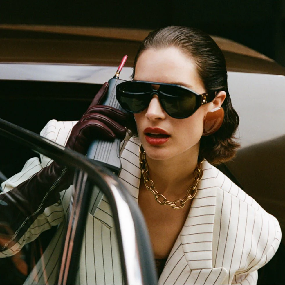 Portia Sunglasses in Black - Image 7