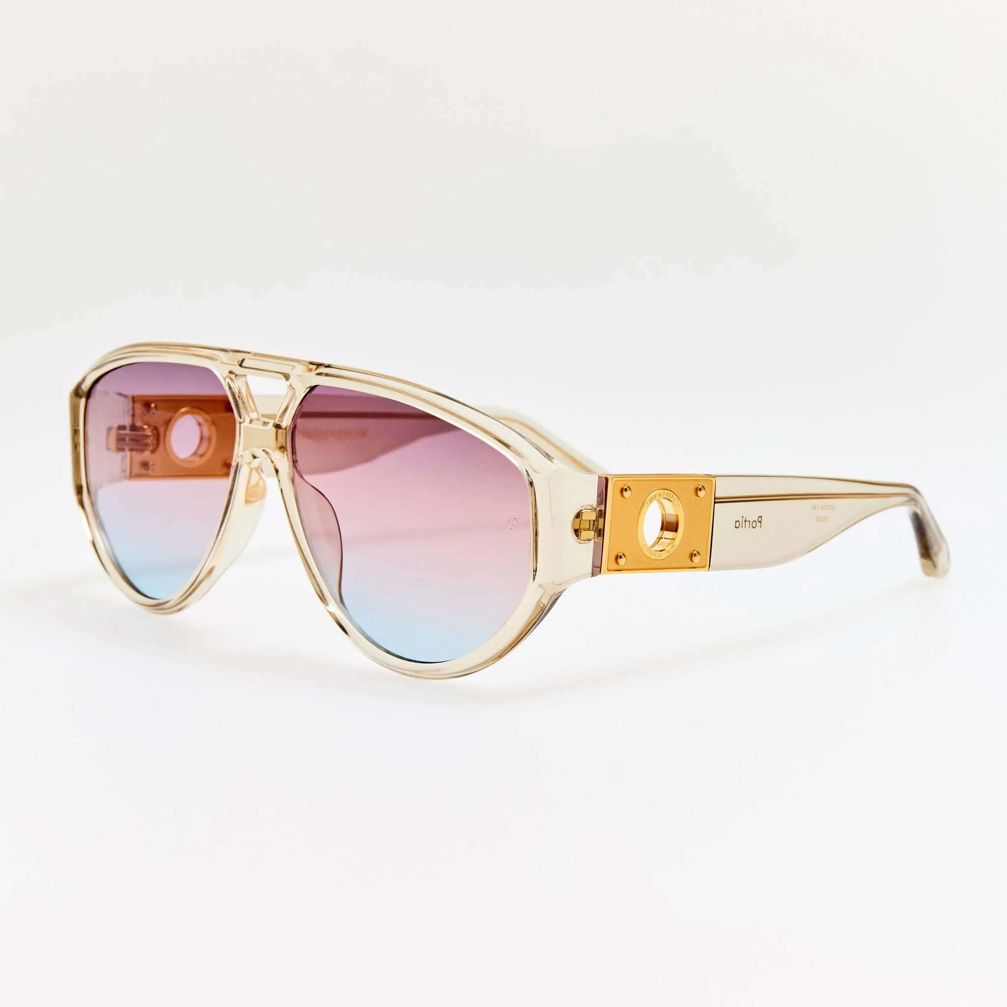 Portia Sunglasses in Truffle and Dusk - Image 2