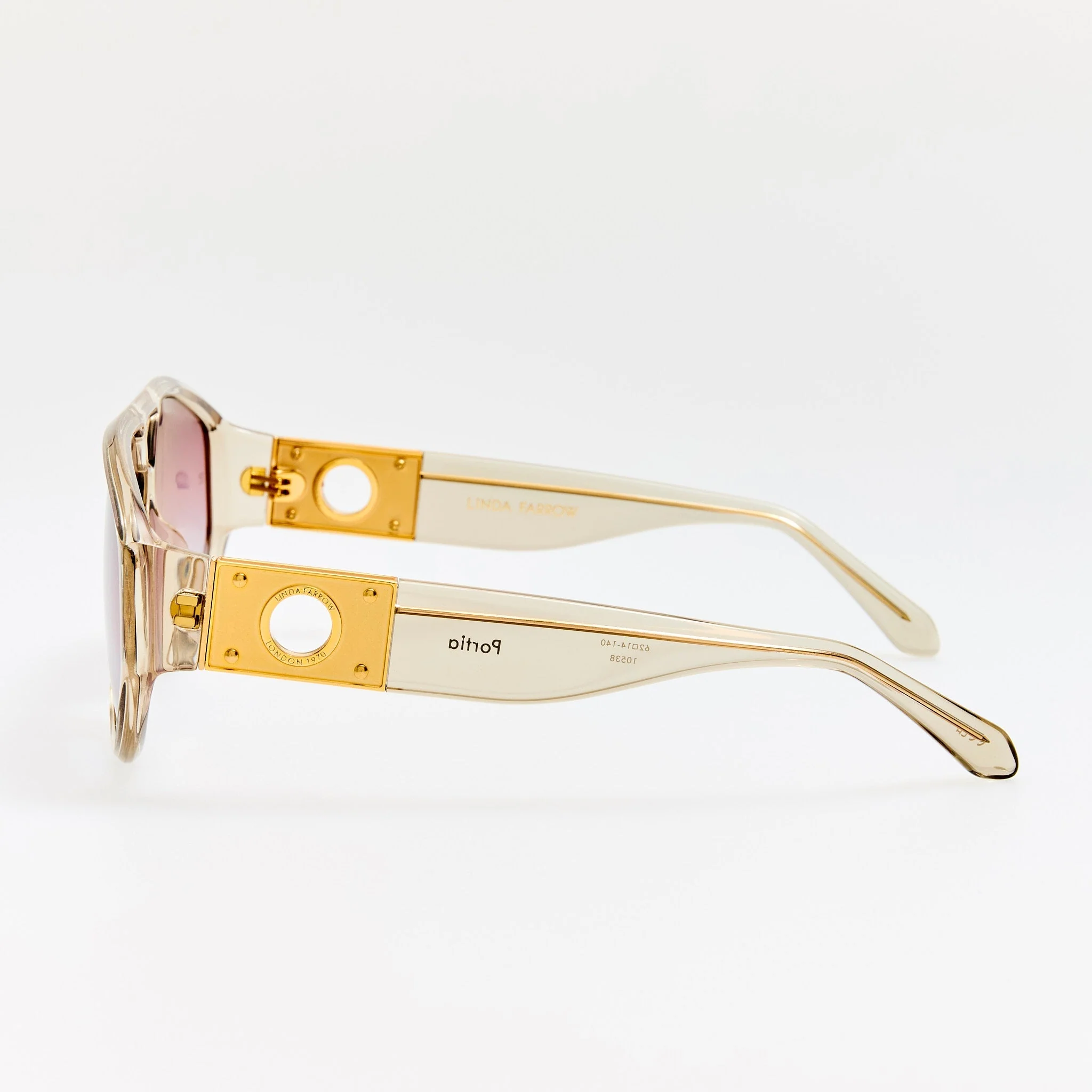 Portia Sunglasses in Truffle and Dusk - Image 3