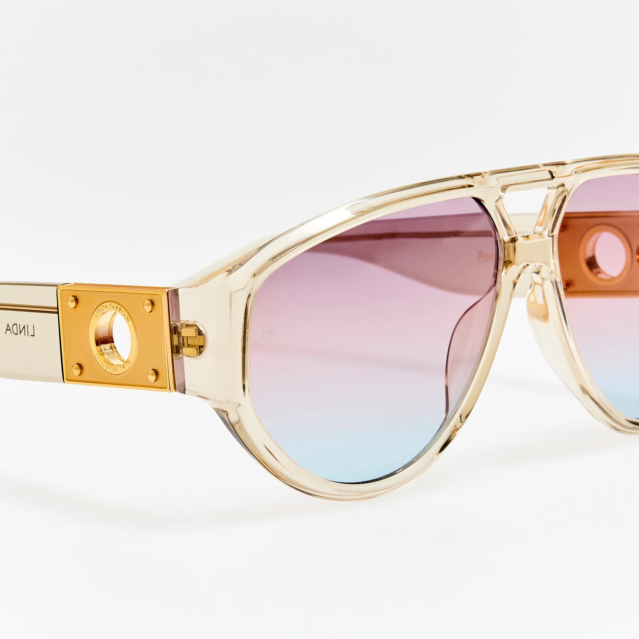 Portia Sunglasses in Truffle and Dusk - Image 4