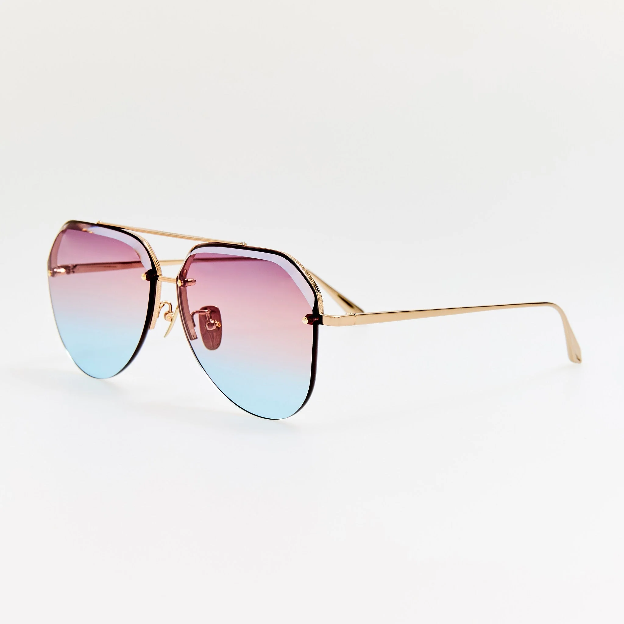 Quynh Sunglasses in 22K Gold and Dusk - Image 2